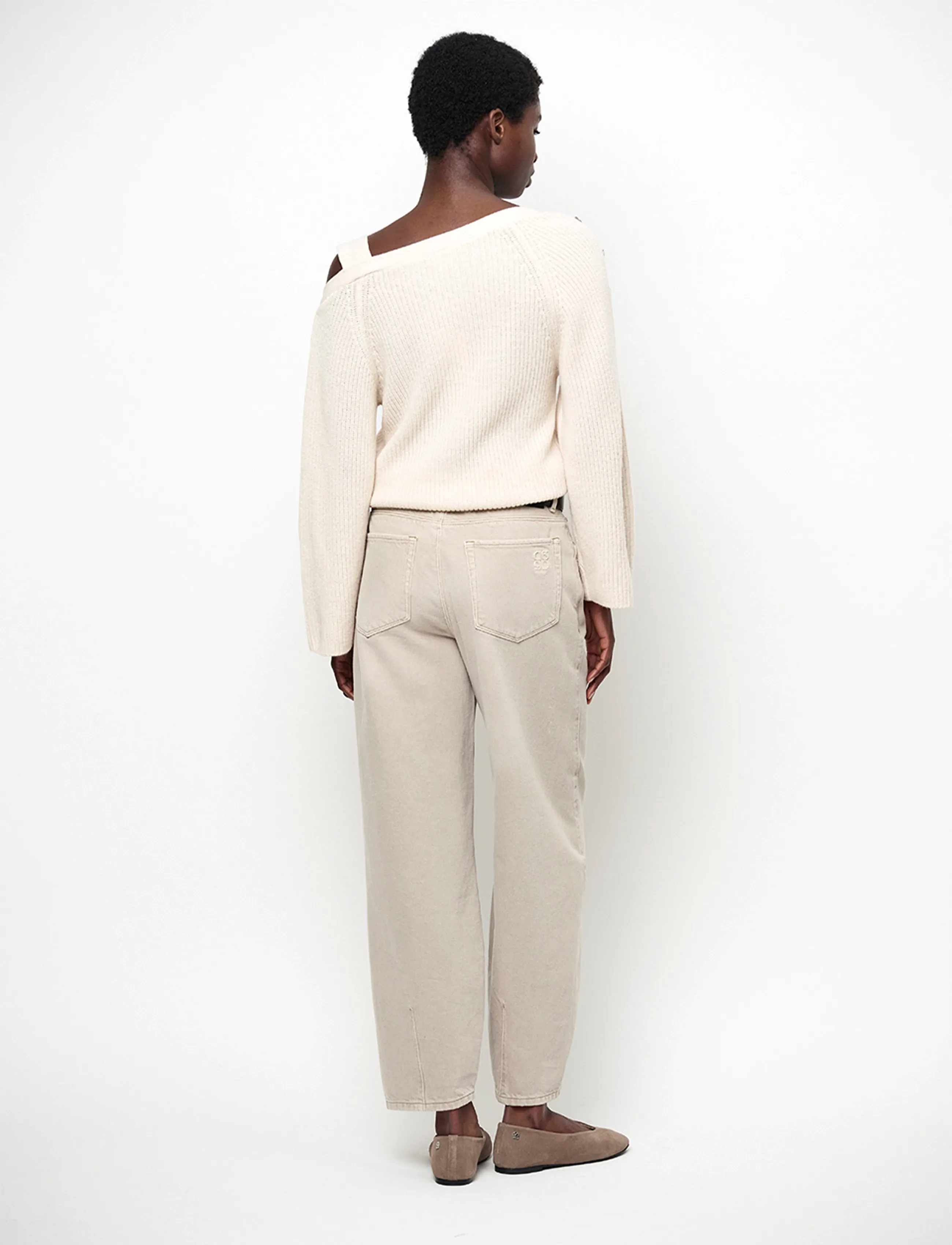 Dante6 - Dante6-Tysio button-detail sweater - ivory - 3