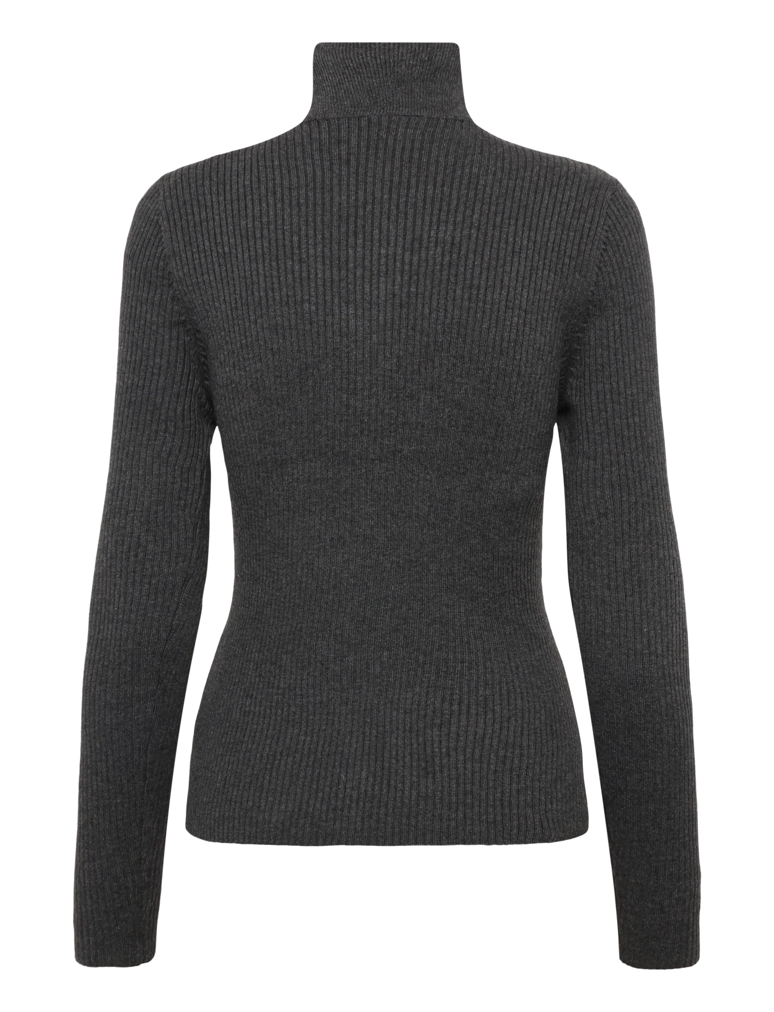 Dante6 - Dante6-Lisai rib-knitted polo sweater - granite grey mÉlange - 2