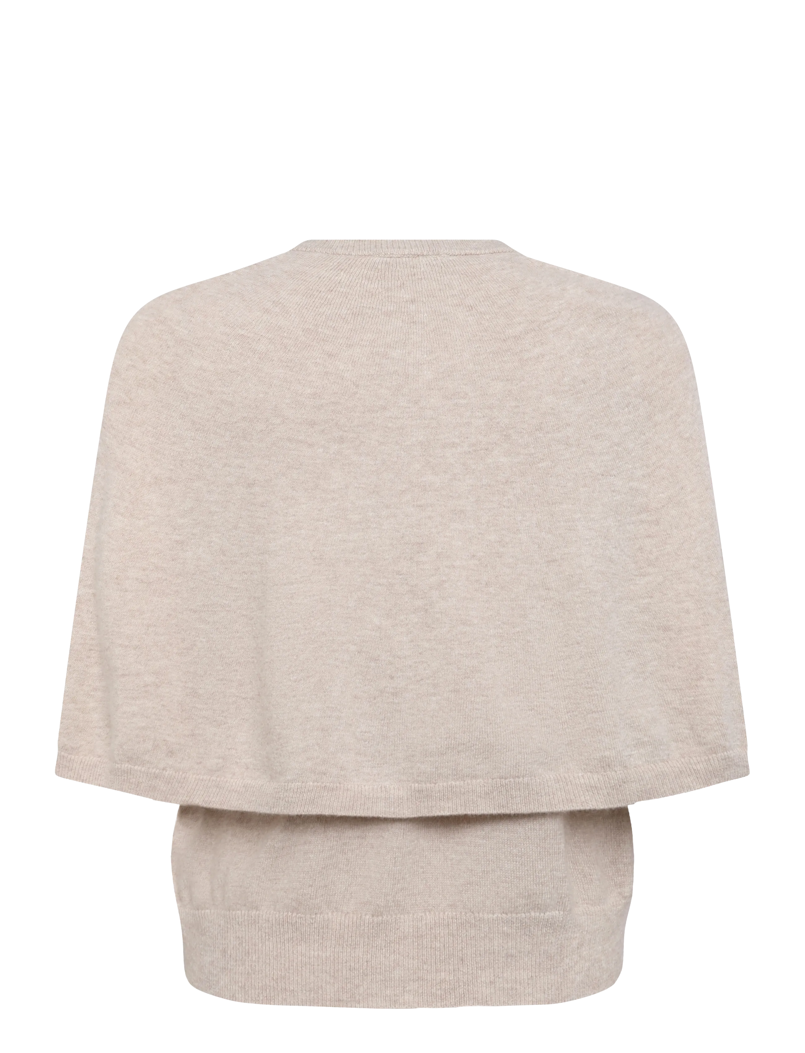 Dante6 - Dante6-Camyl knitted cape - warm greige - 2