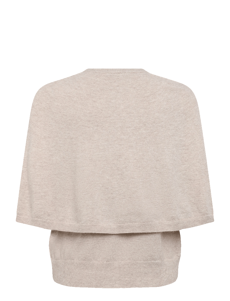 Dante6 - Dante6-Camyl knitted cape - warm greige - 2