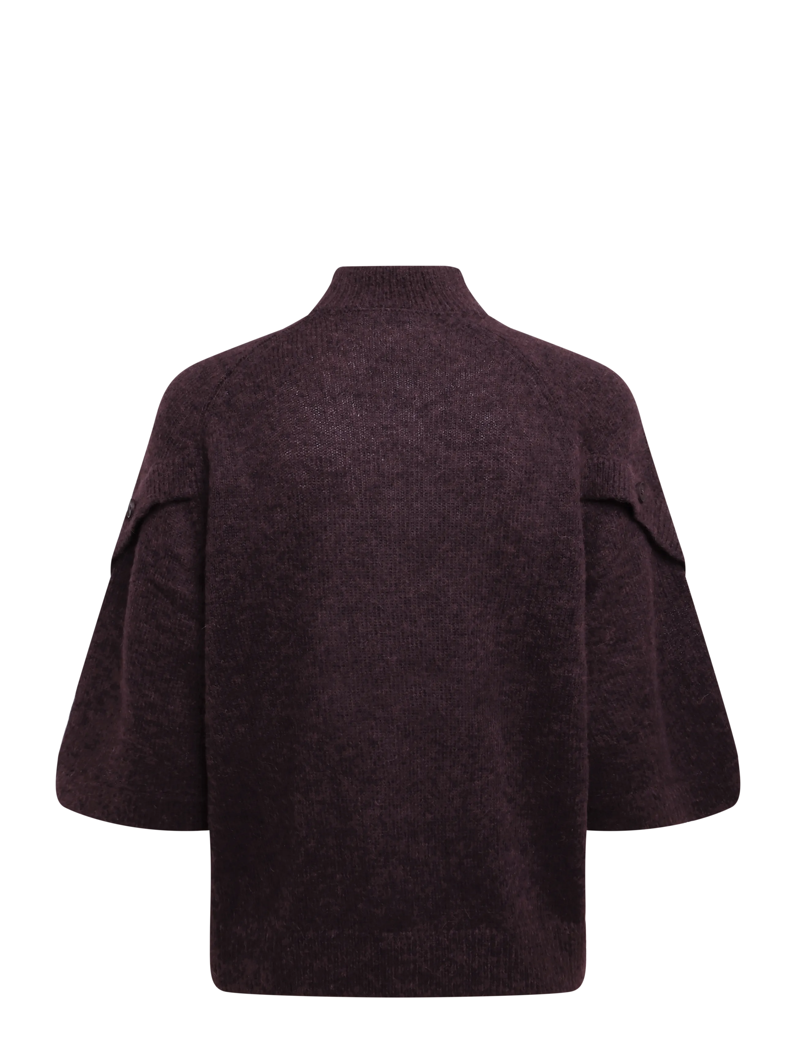 Dante6 - Dante6-Mahani cape sweater - striktrøjer - dark plum - 2