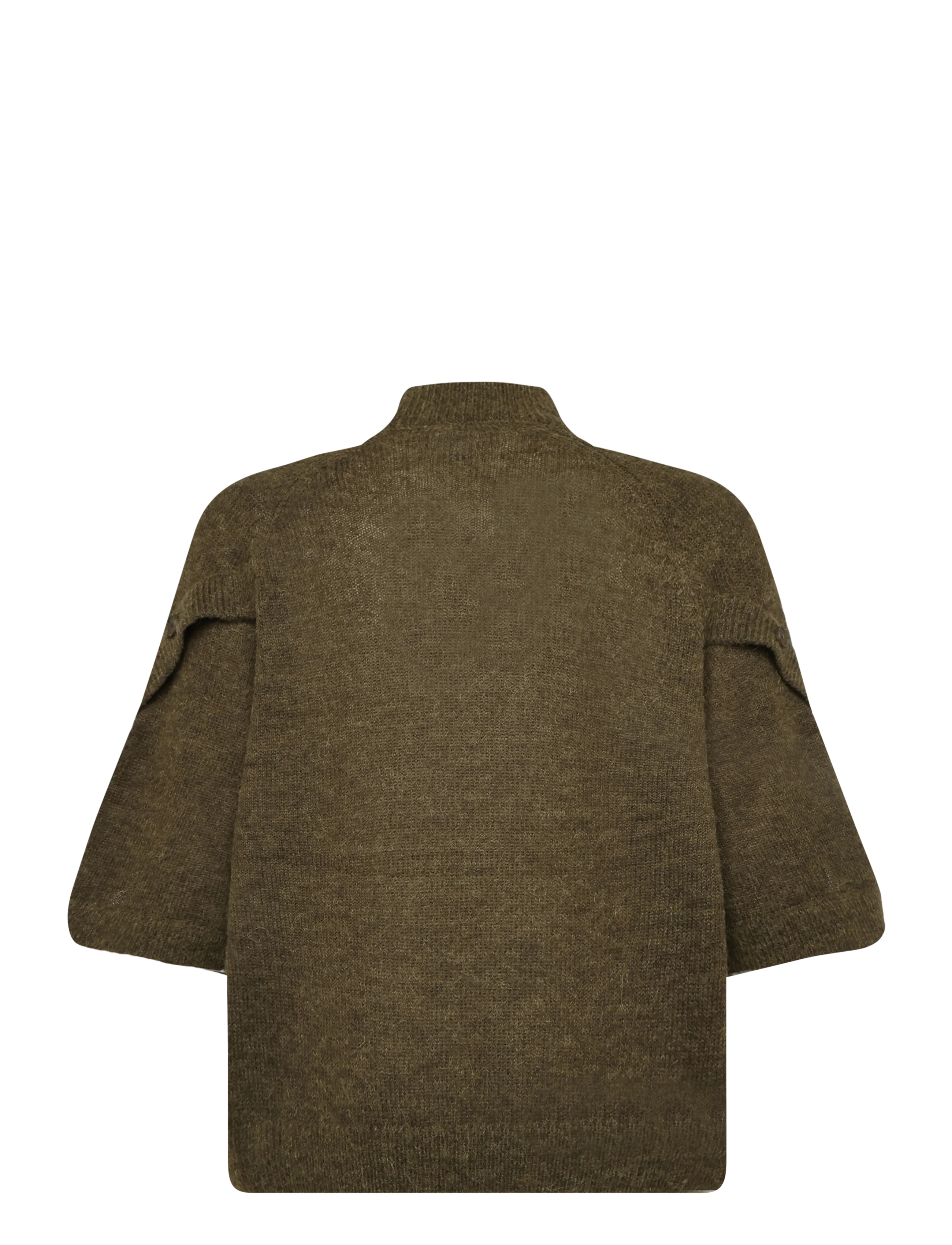 Dante6 - Dante6-Mahani cape sweater - striktrøjer - moss olive - 2