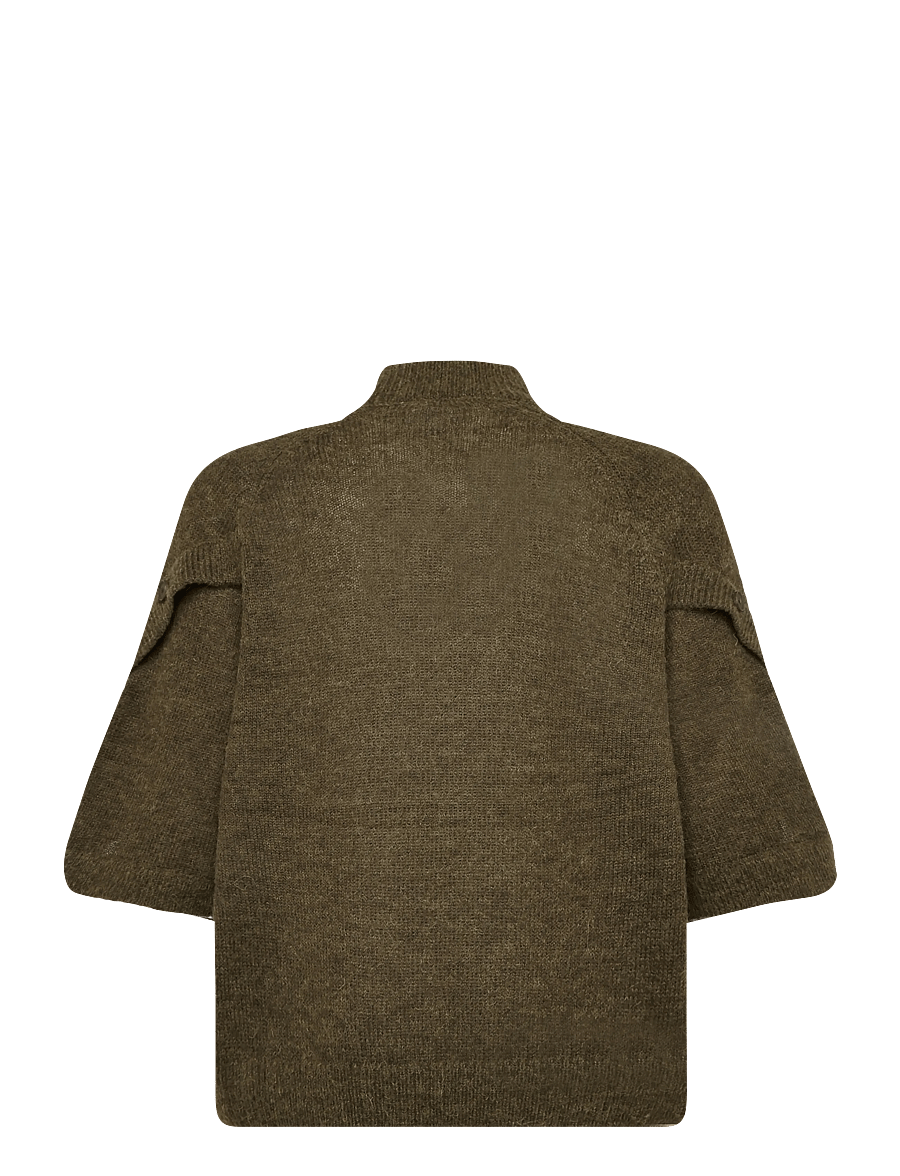 Dante6 - Dante6-Mahani cape sweater - striktrøjer - moss olive - 2