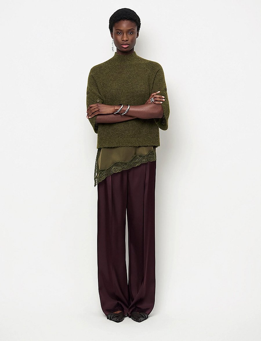 Dante6 - Dante6-Mahani cape sweater - striktrøjer - moss olive - 0