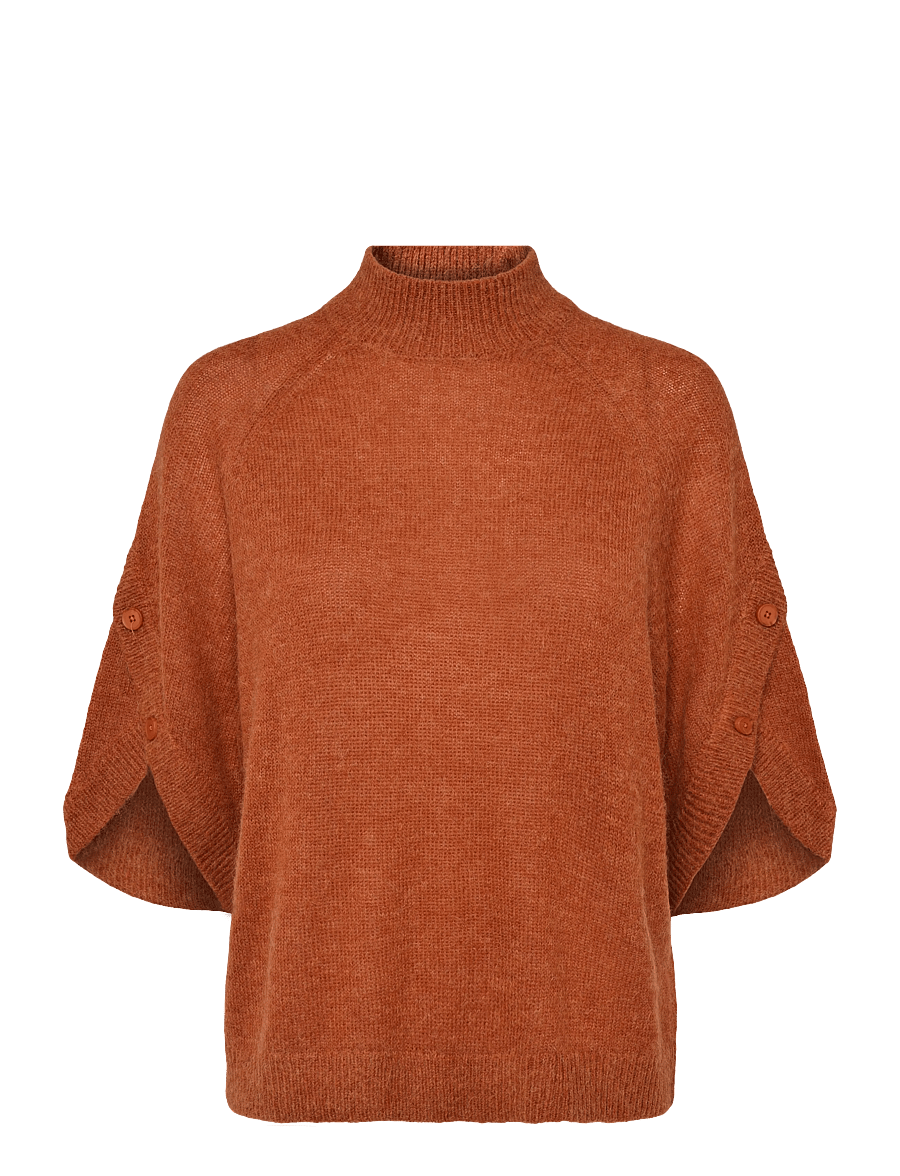 Dante6 - Dante6-Mahani cape sweater - pullover - roasted pumpkin - 1