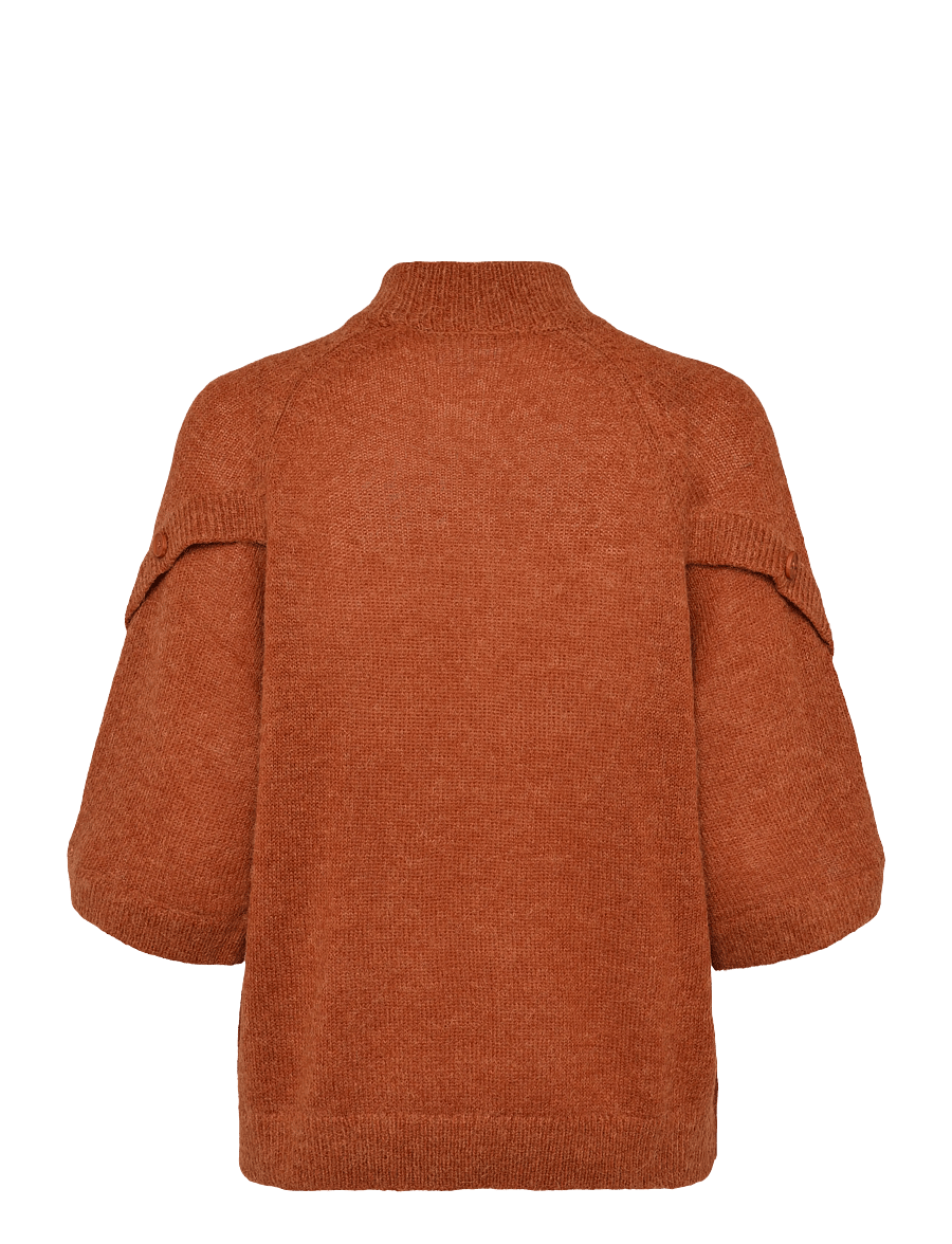Dante6 - Dante6-Mahani cape sweater - pullover - roasted pumpkin - 2