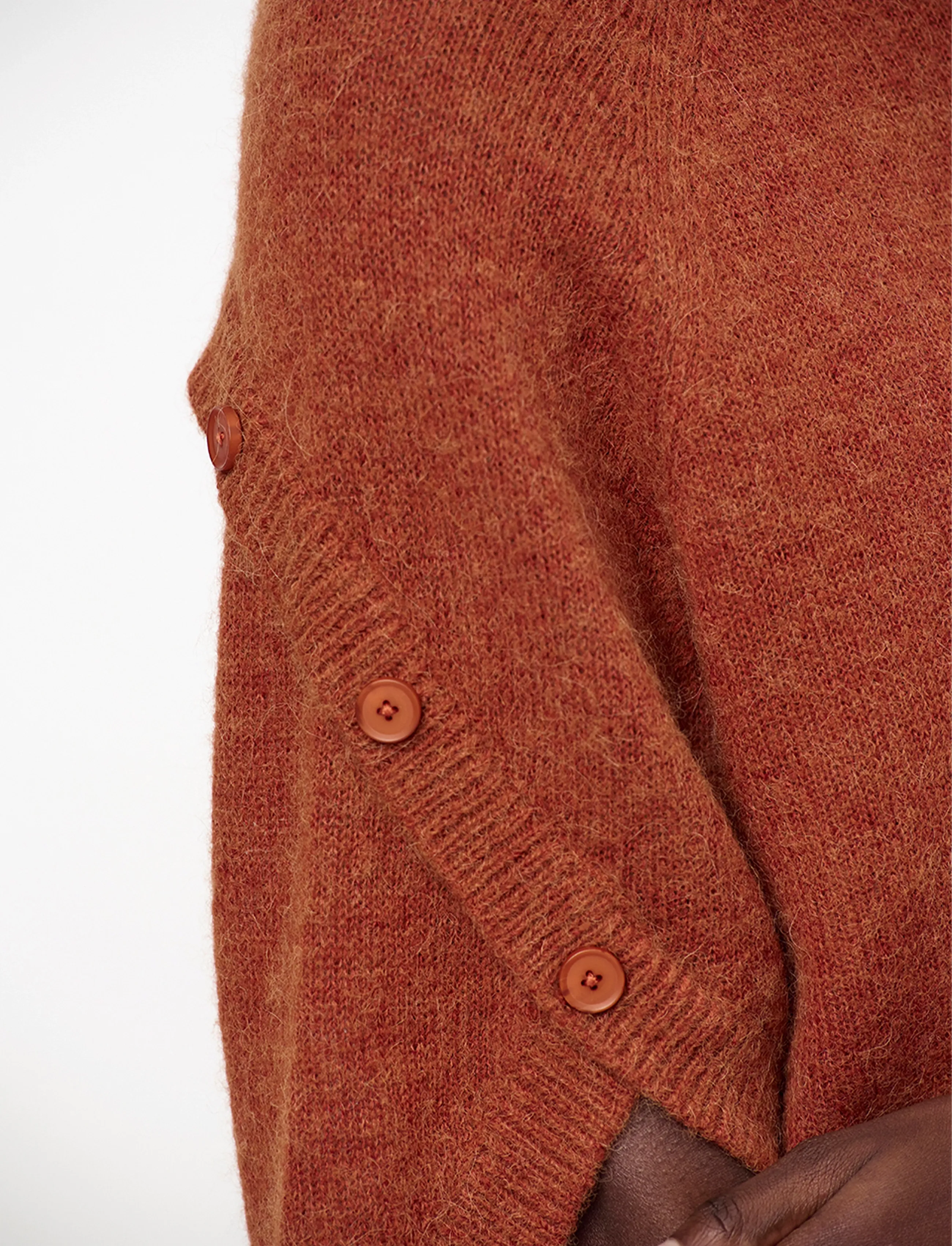 Dante6 - Dante6-Mahani cape sweater - pullover - roasted pumpkin - 4