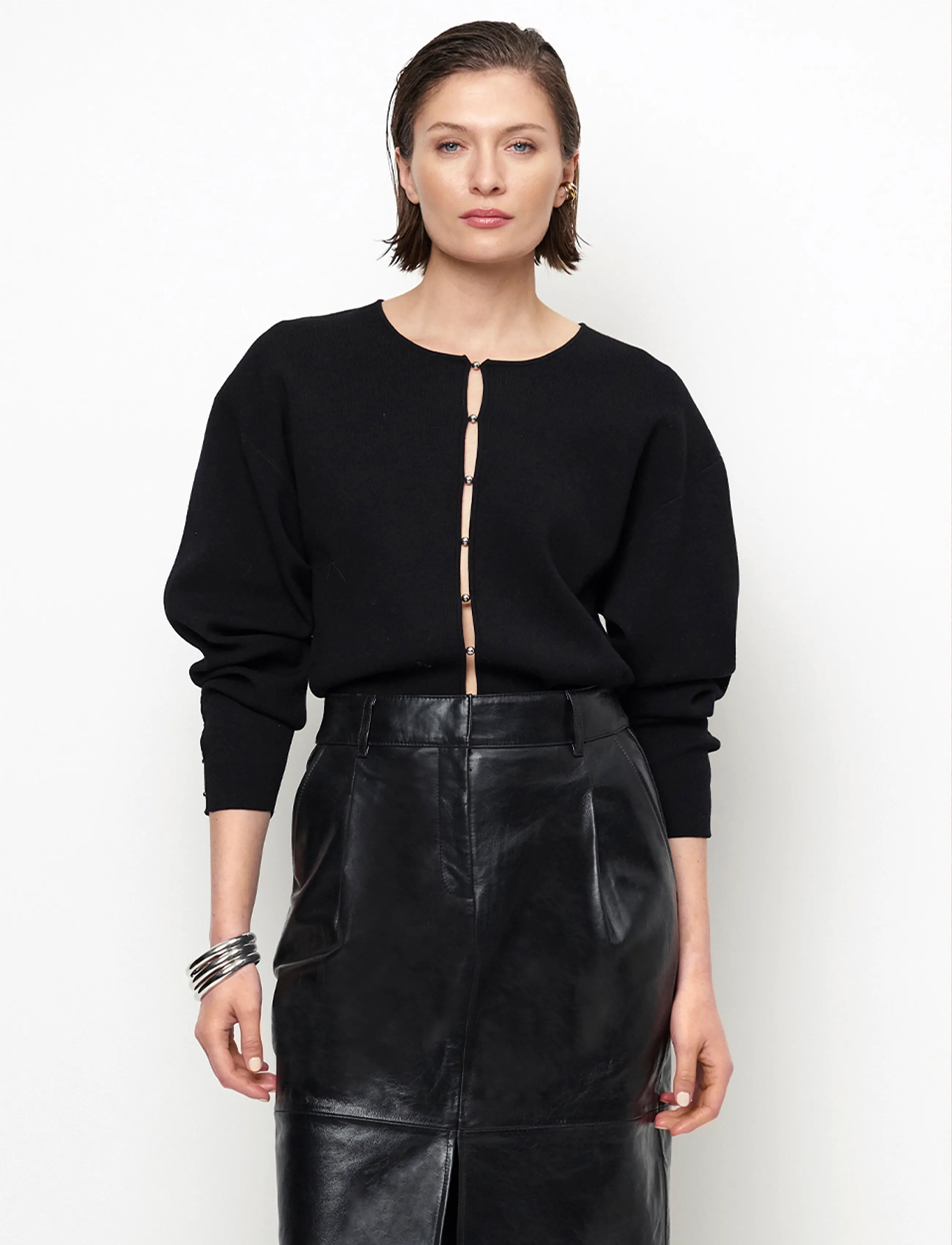 Dante6 - Dante6-Lorya beaded cardigan - kardiganid - raven - 0