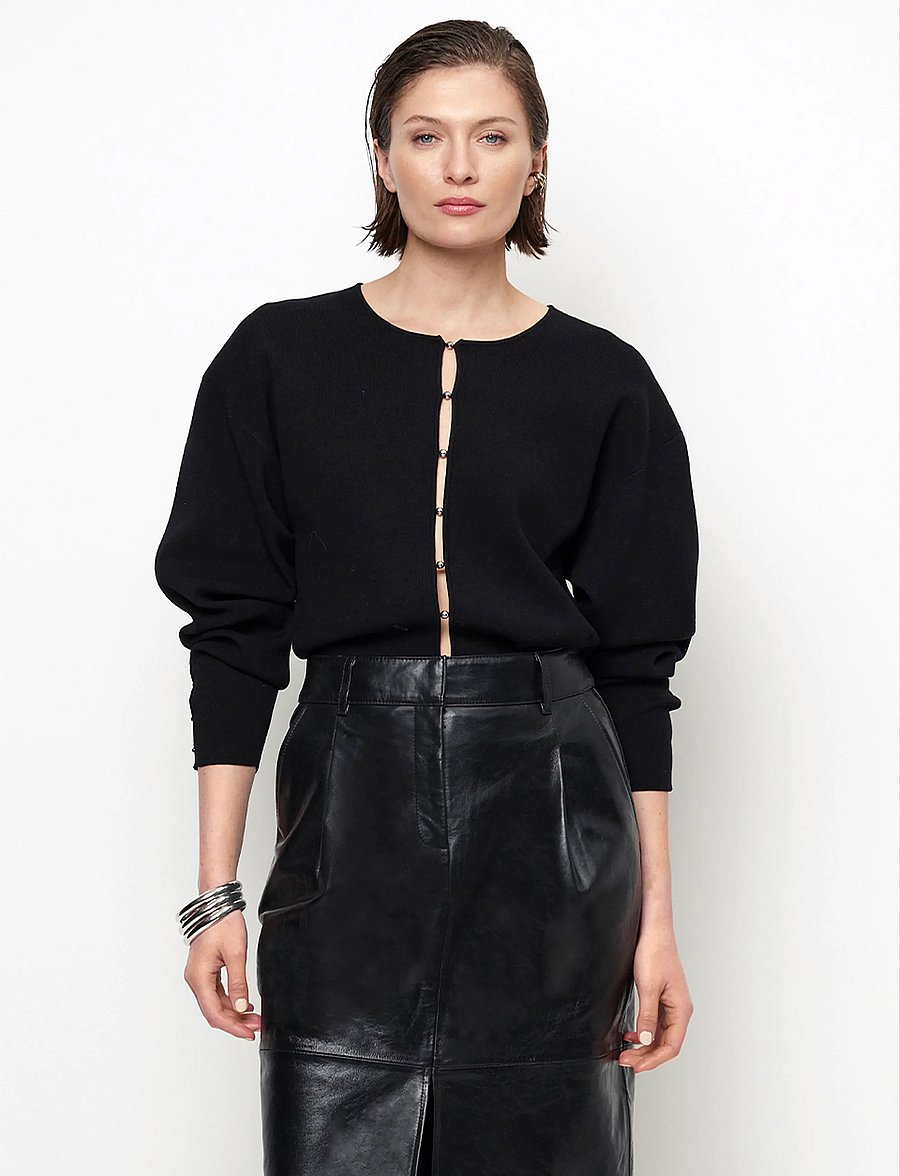 Dante6 - Dante6-Lorya beaded cardigan - kardiganid - raven - 0
