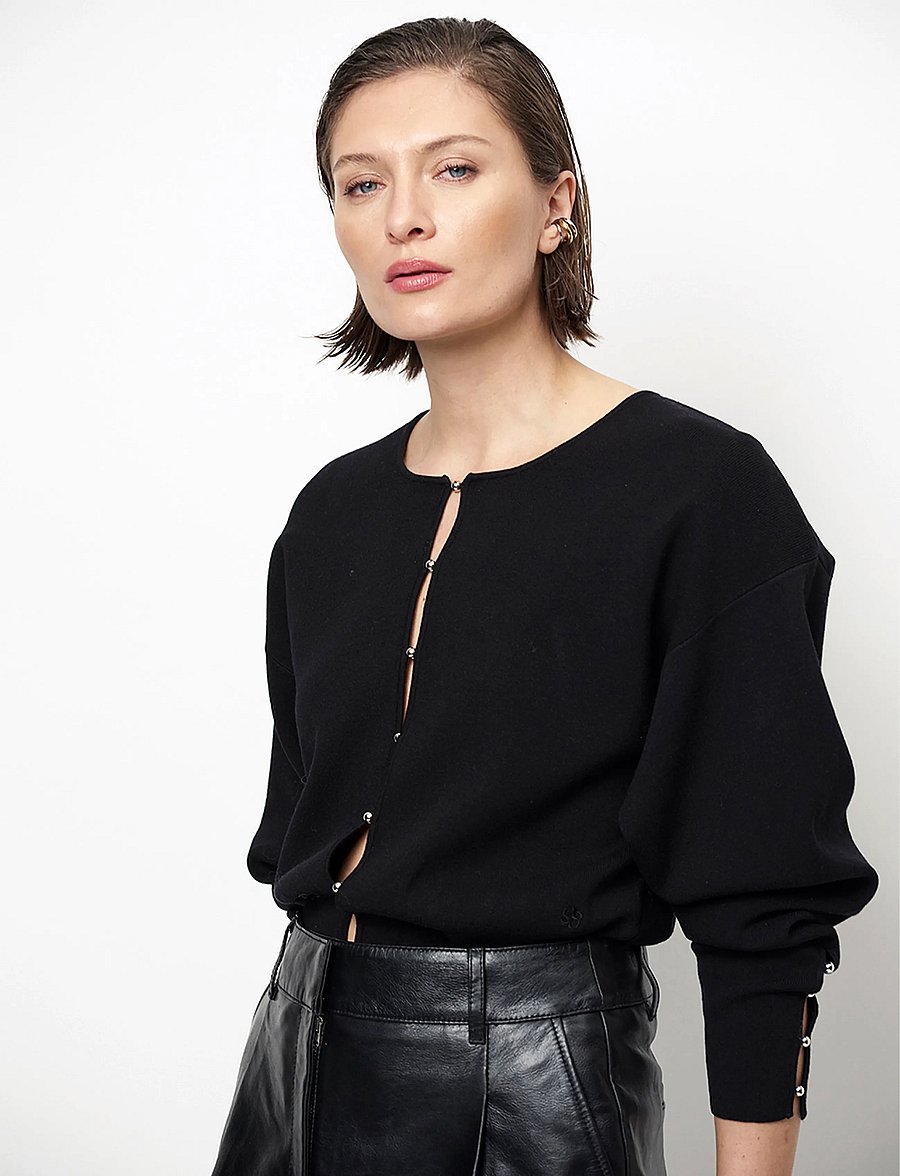 Dante6 - Dante6-Lorya beaded cardigan - kardiganid - raven - 4