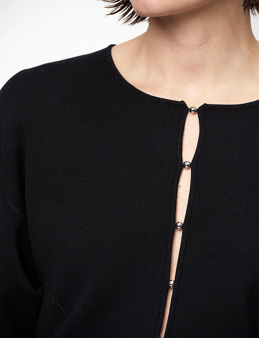 Dante6 - Dante6-Lorya beaded cardigan - kardiganid - raven - 5