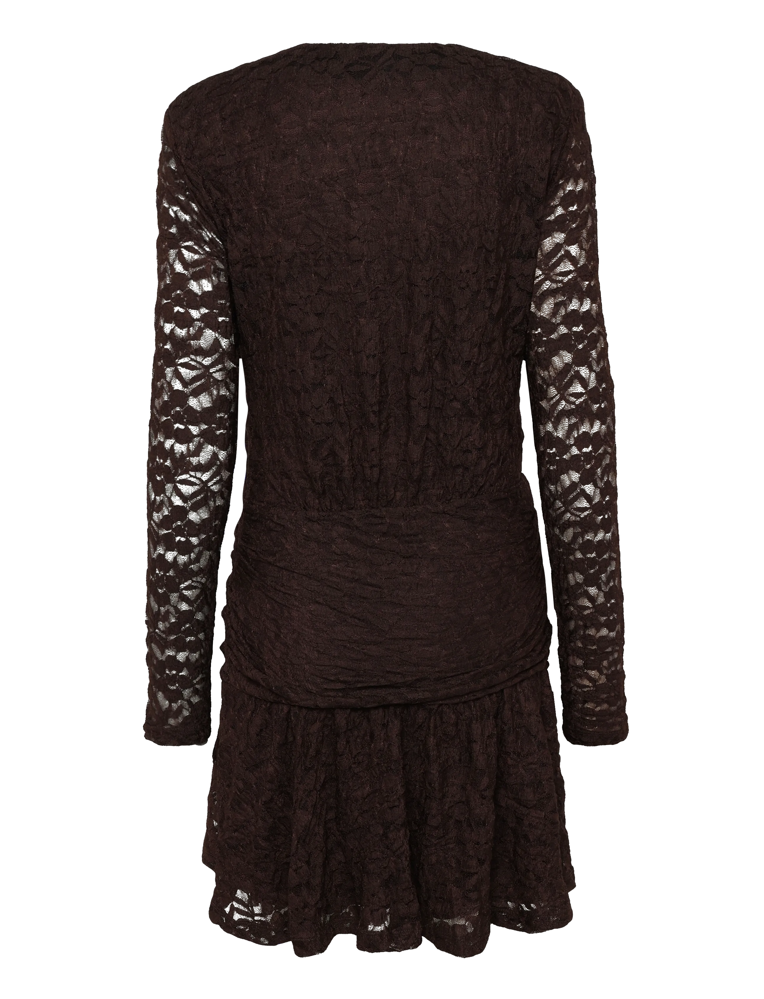 Dante6 - Dante6-Skydance lace mini dress - blondekjoler - espresso brown - 2