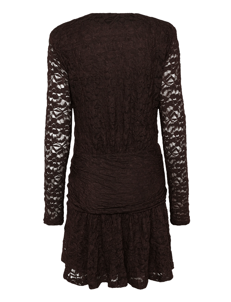 Dante6 - Dante6-Skydance lace mini dress - blondekjoler - espresso brown - 2