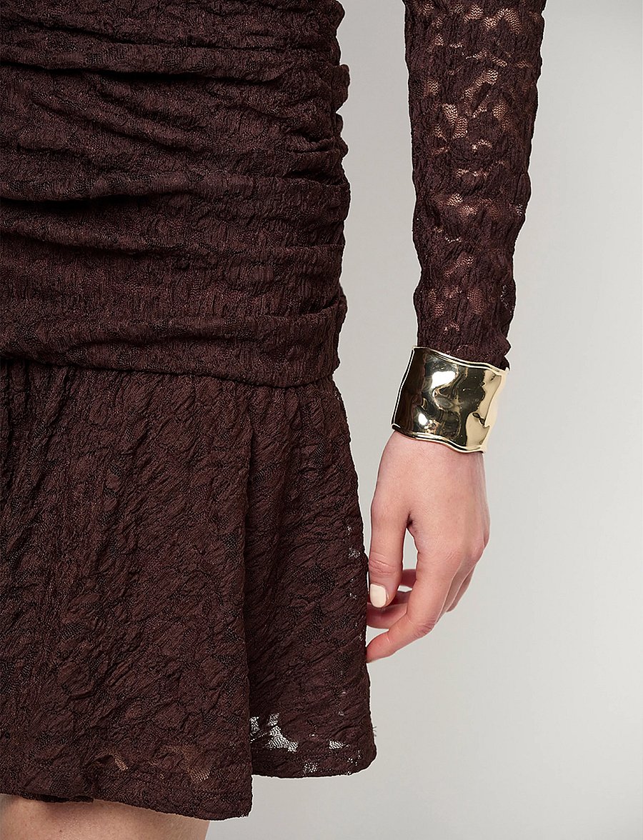 Dante6 - Dante6-Skydance lace mini dress - blondekjoler - espresso brown - 5