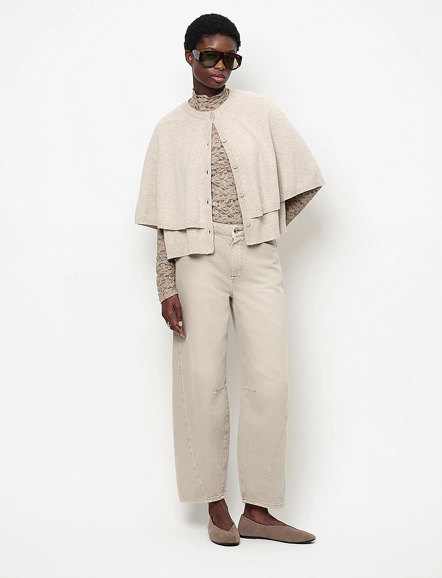 Dante6 - Dante6-Irony lace turtle neck top - rollkragenpullover - warm greige - 0
