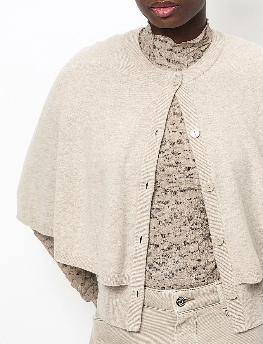 Dante6 - Dante6-Irony lace turtle neck top - rollkragenpullover - warm greige - 3