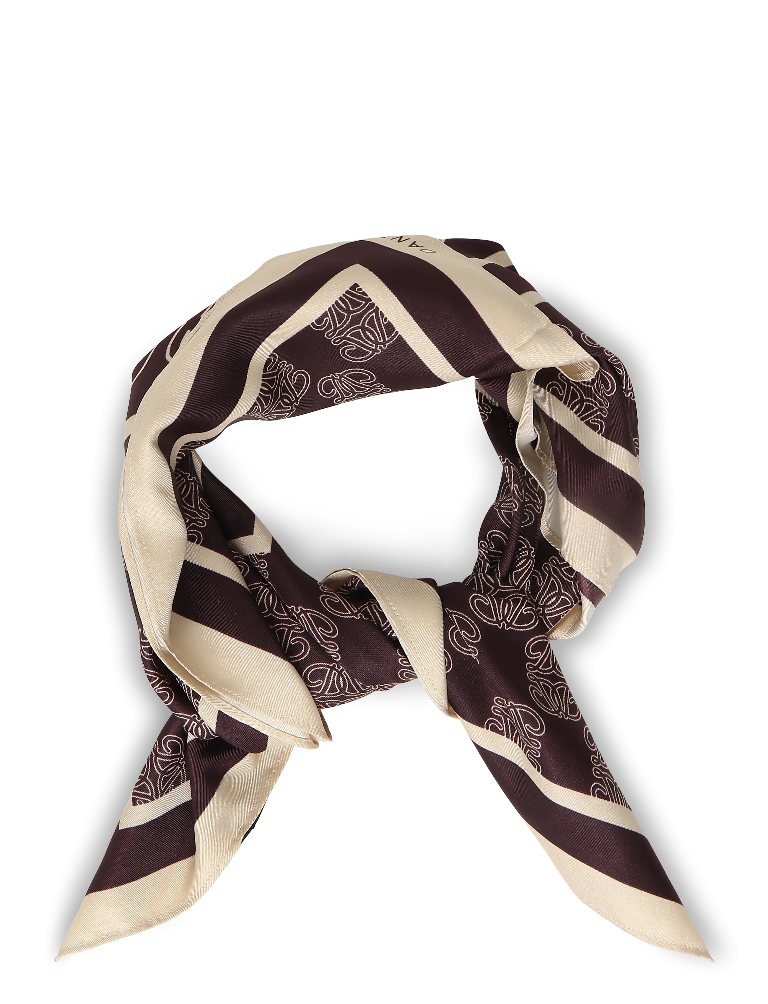 Dante6 - Dante6-Monogram  printed scarf - lightweight scarves - dark plum - 1