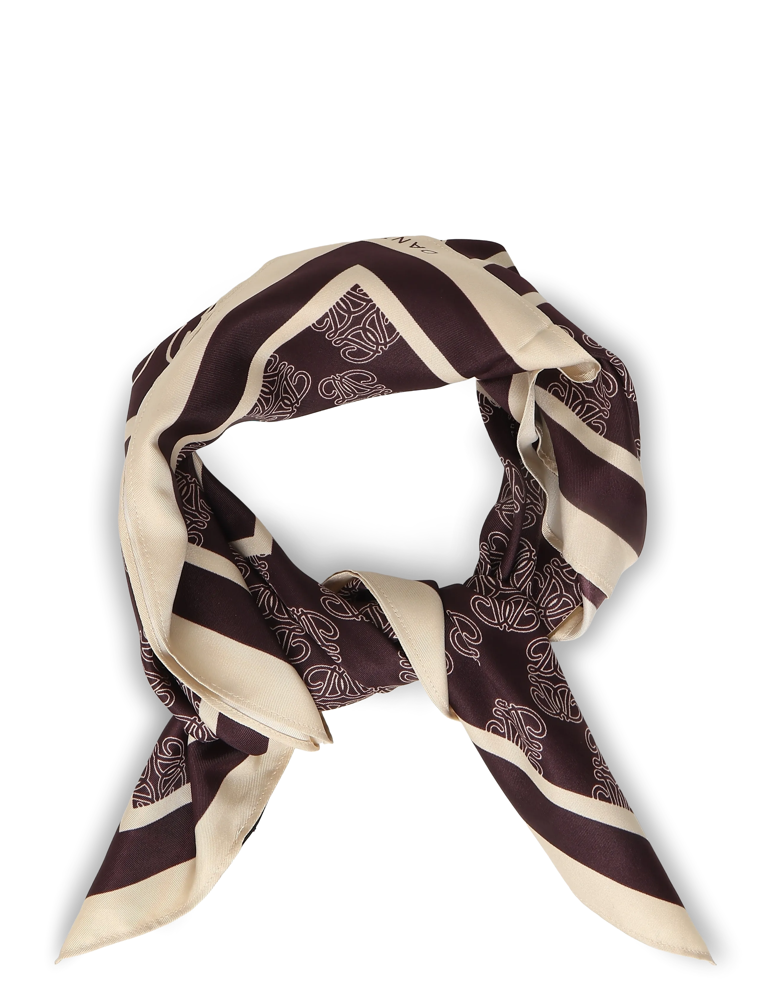 Dante6 - Dante6-Monogram  printed scarf - sjalar - dark plum - 1