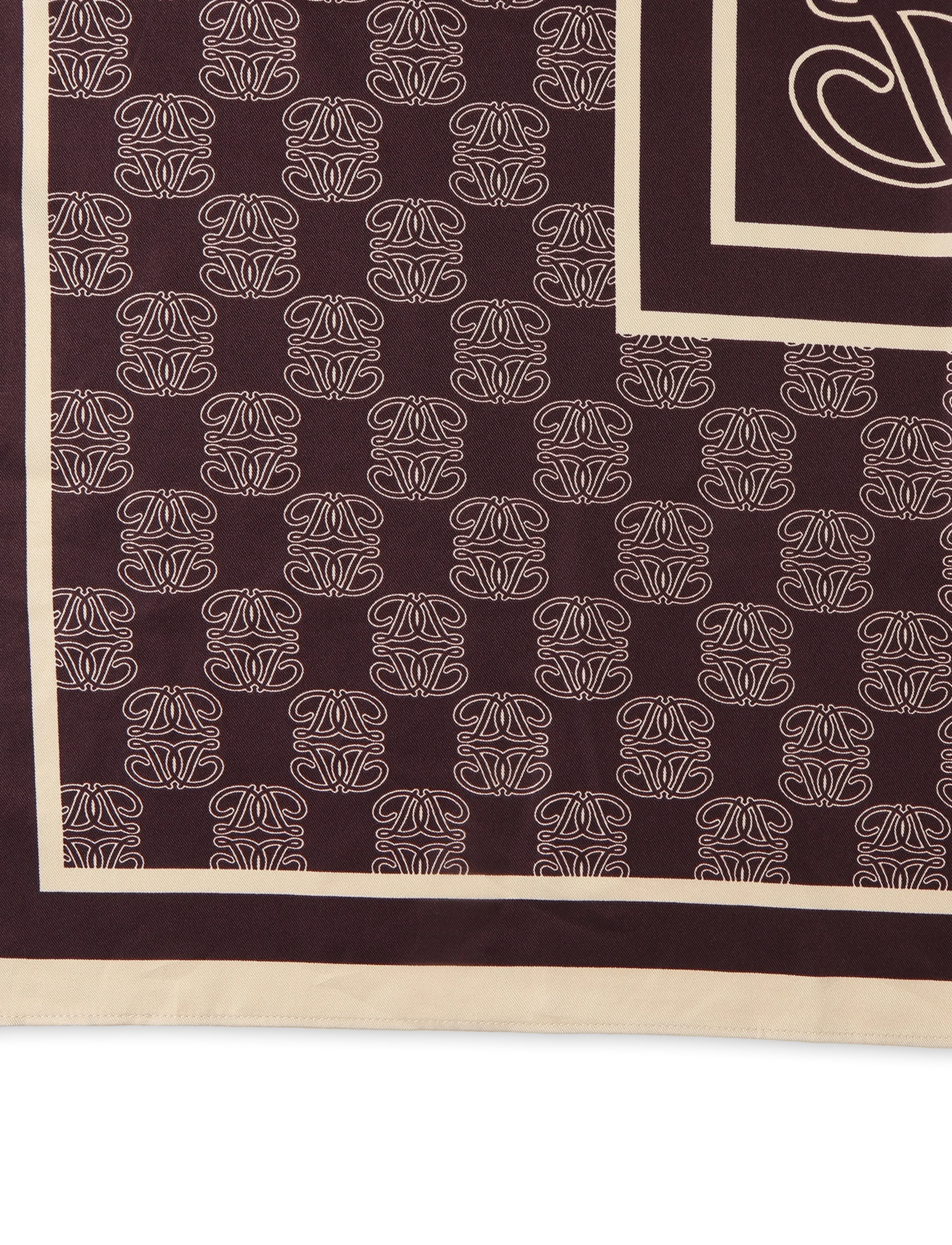 Dante6 - Dante6-Monogram printed scarf - sjalar - dark plum - 4