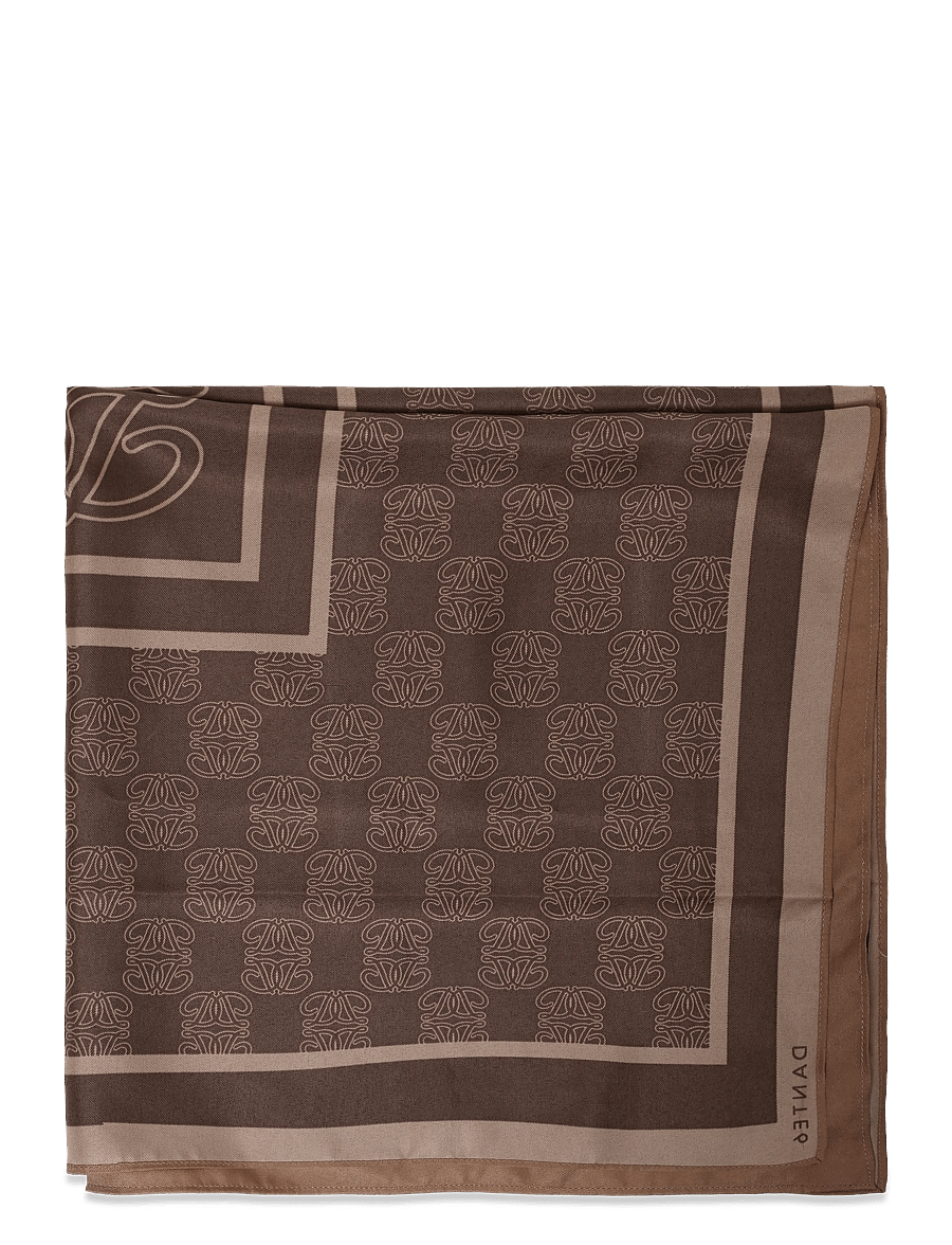 Dante6 - Dante6-Monogram printed scarf - alltags-style - espresso brown - 2