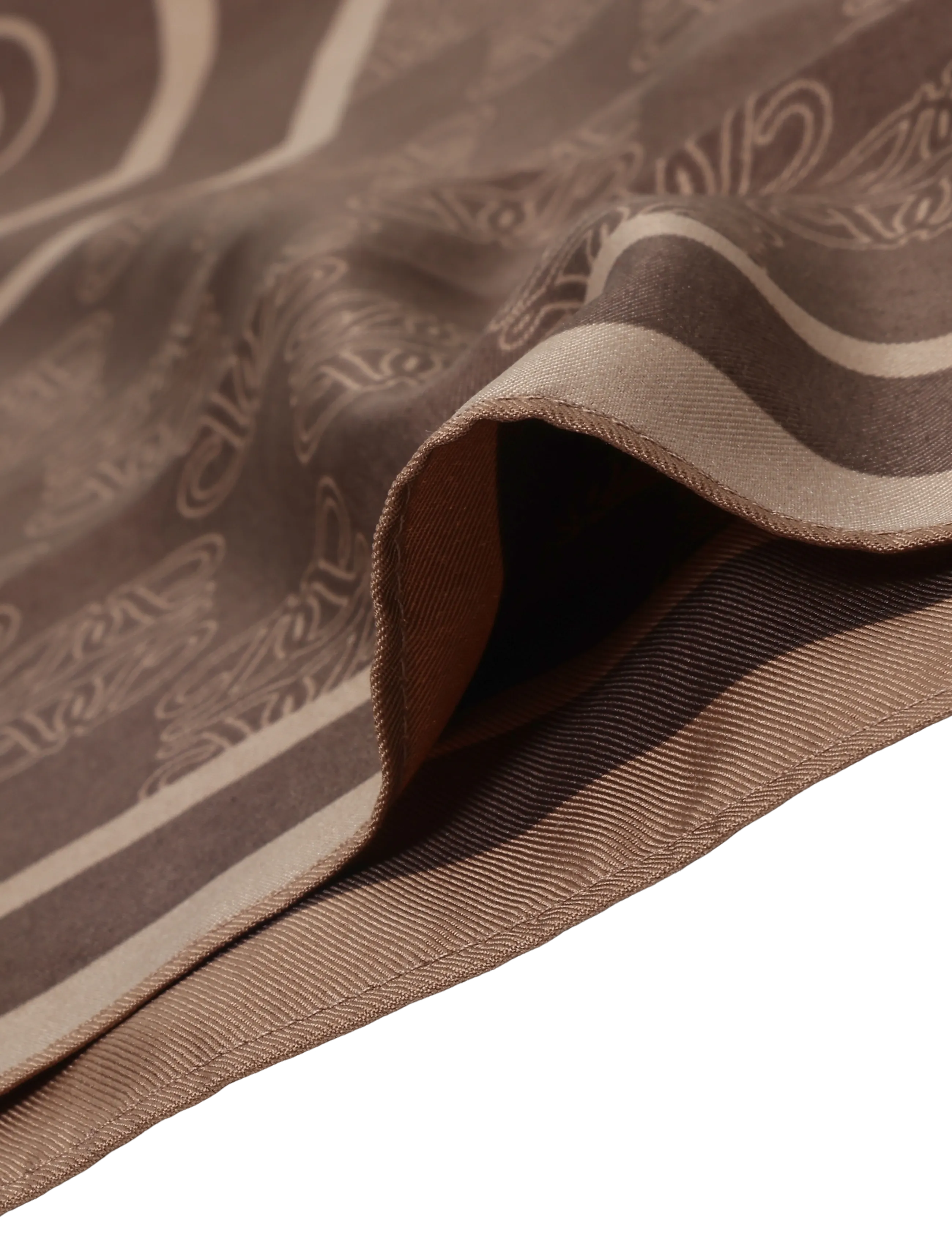 Dante6 - Dante6-Monogram  printed scarf - alltags-style - espresso brown - 5