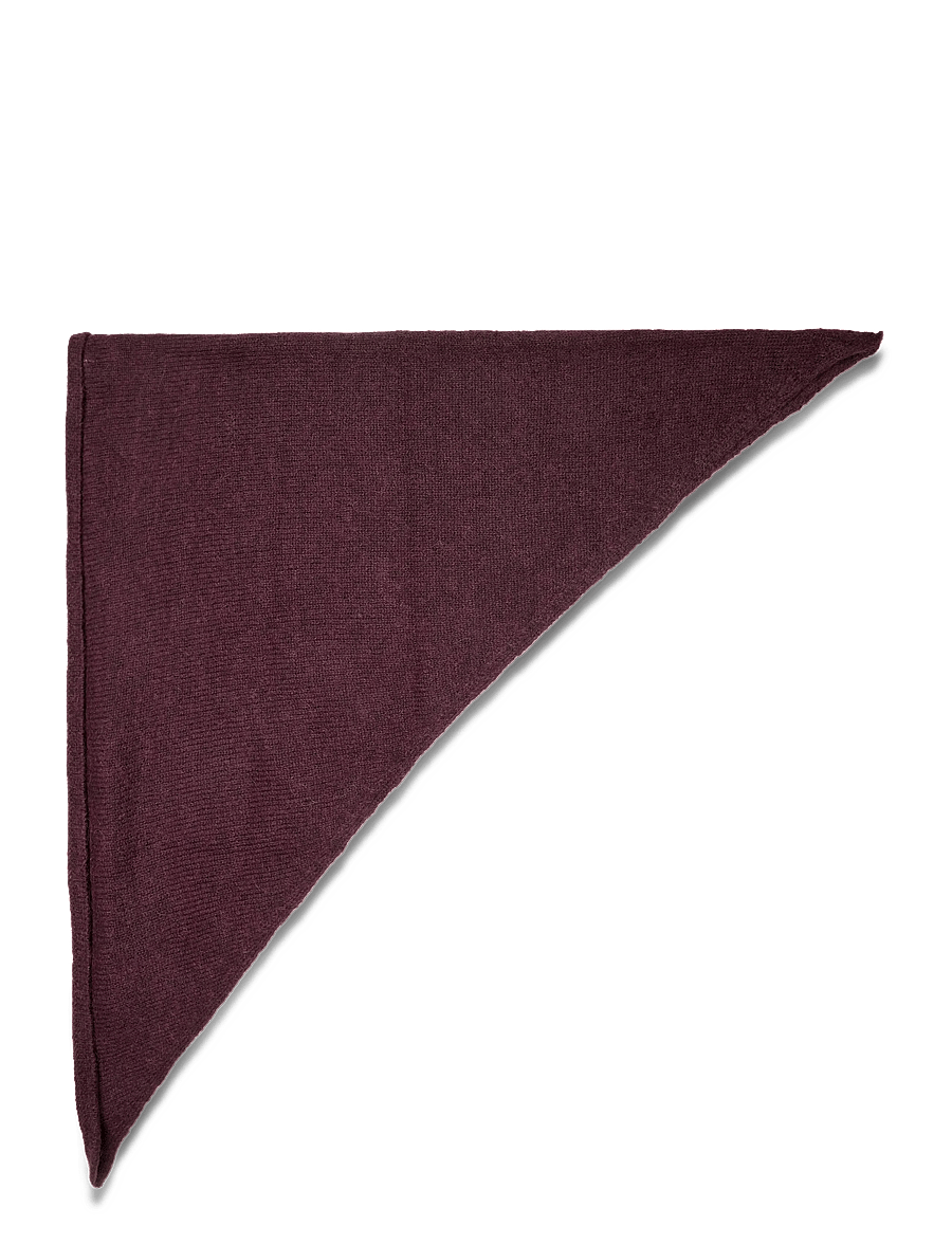 Dante6 - Dante6-Skai knitted triangular scarf - halstørklæder - dark plum - 1