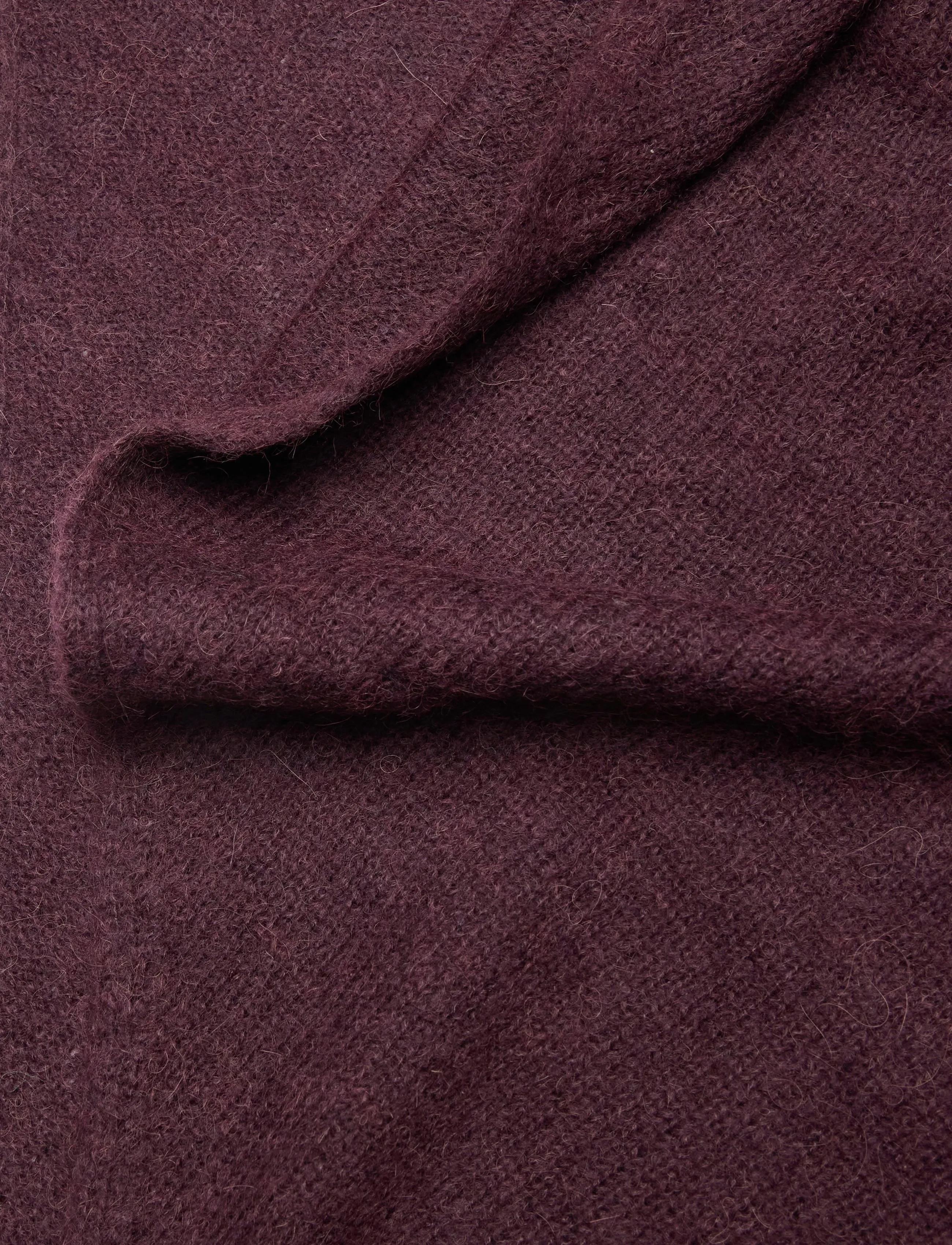 Dante6 - Dante6-Skai knitted  triangular scarf - halstørklæder - dark plum - 2
