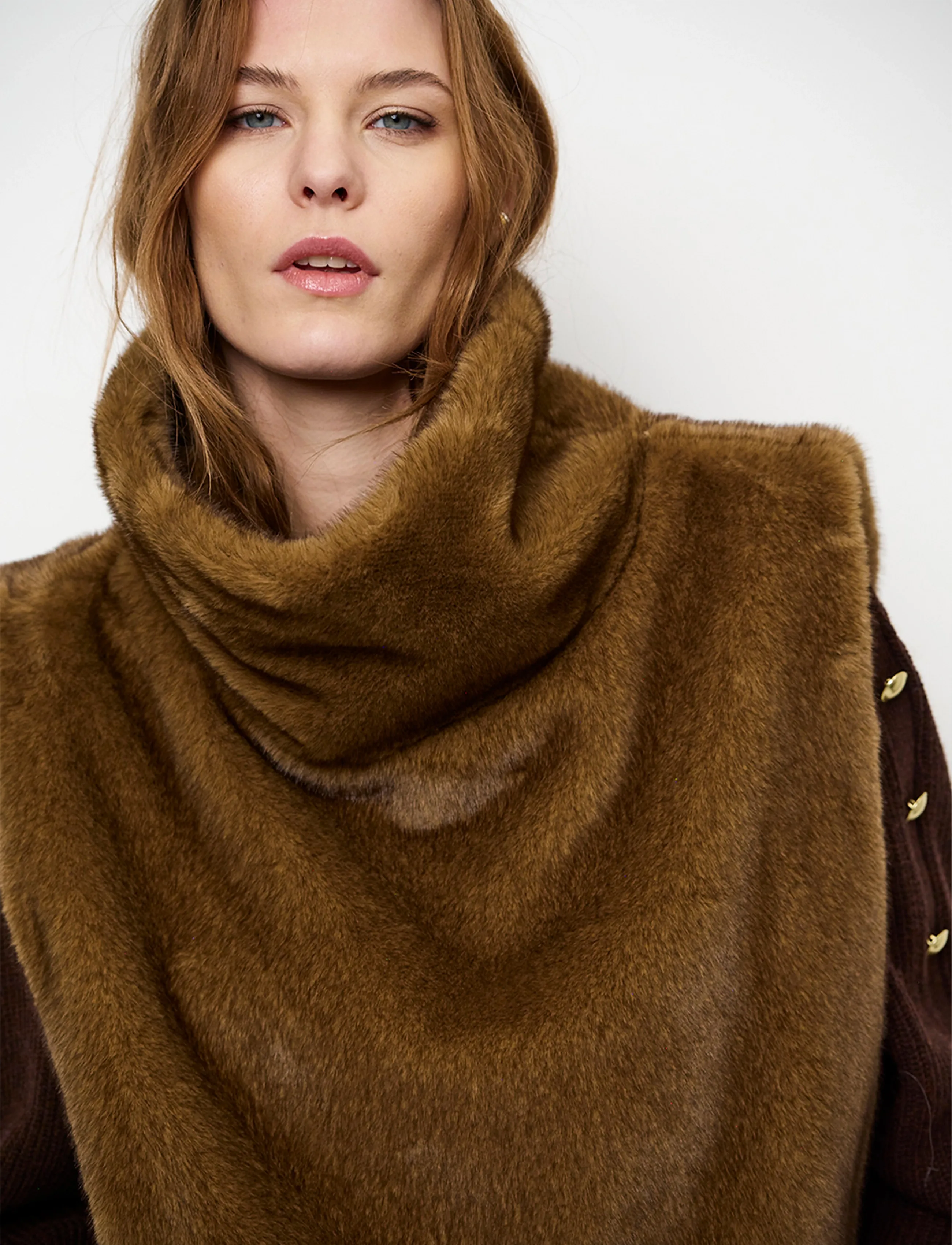 Dante6 - Dante6-Lucu faux fur waistcoat - fleece- og teddyveste - chestnut - 3