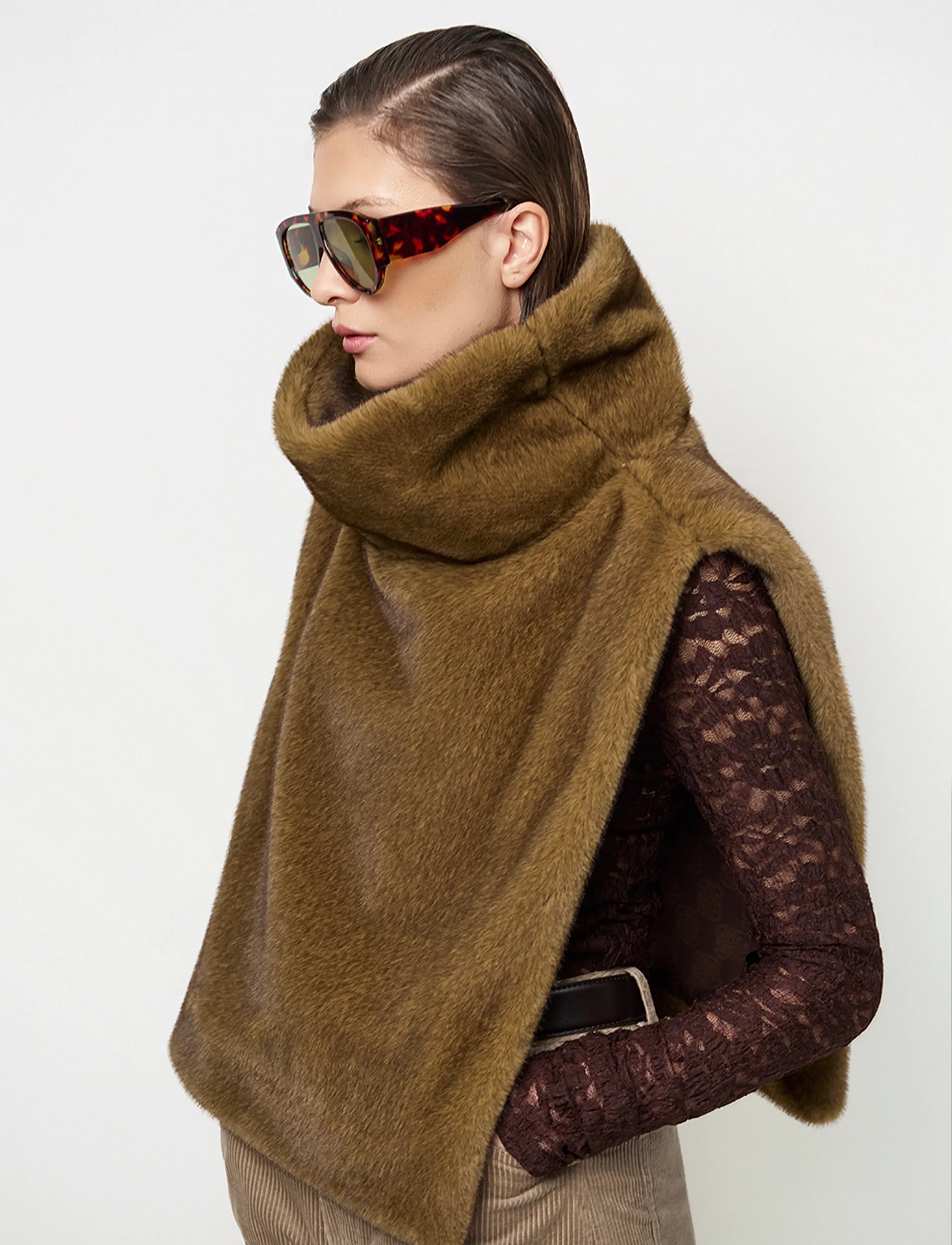 Dante6 - Dante6-Lucu faux fur waistcoat - fleece- og teddyveste - chestnut - 4
