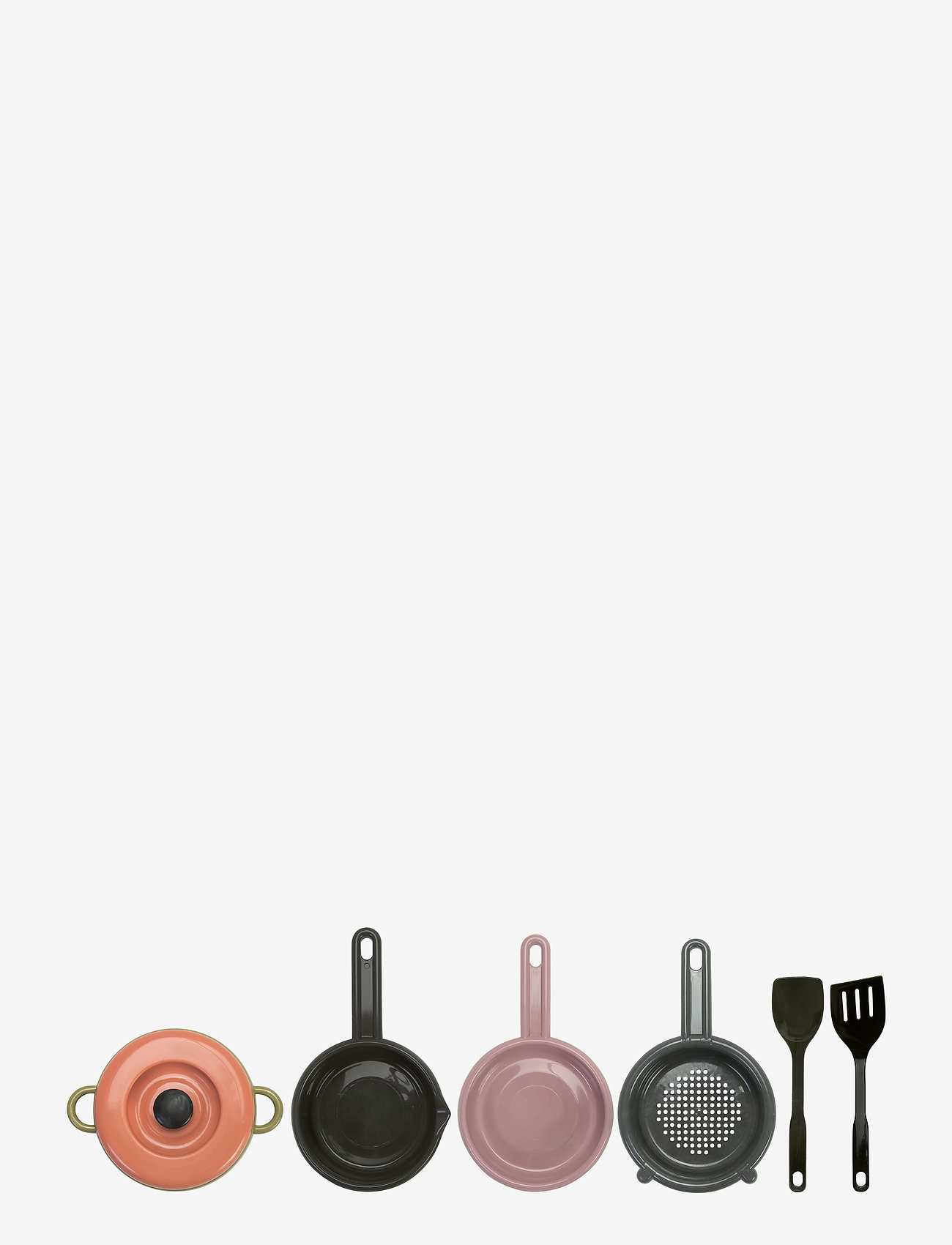 Dantoy - GREEN BEAN POT-SIEVE-PAN 7 PCS - tilbehør til legekøkkener - varying - 0