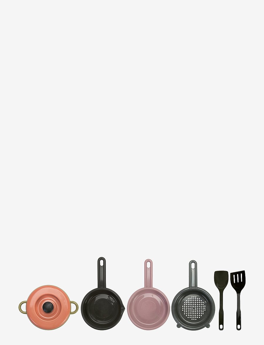 Dantoy - GREEN BEAN POT-SIEVE-PAN 7 PCS - zubehör für spielzeugküchen - varying - 0