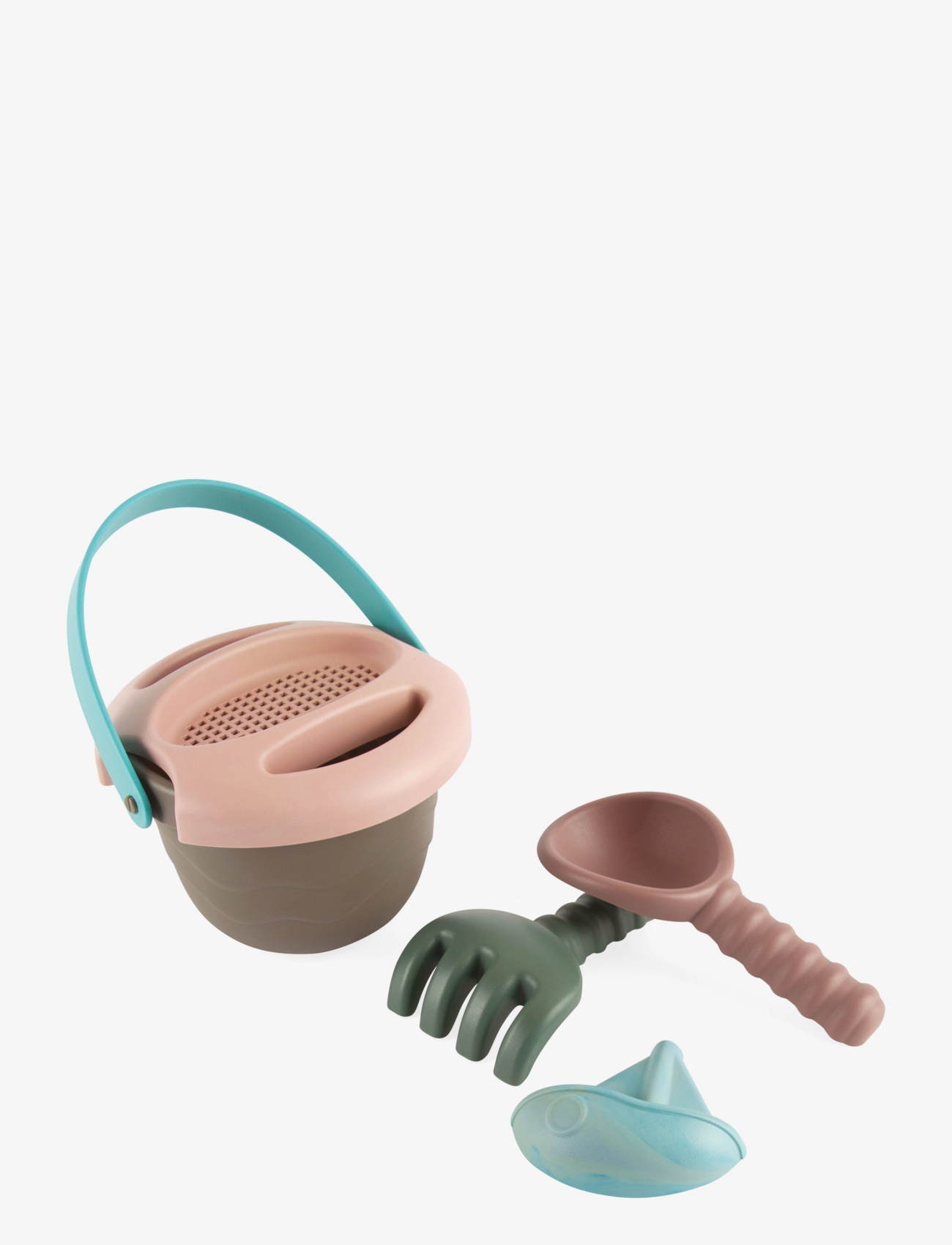 Dantoy - GB BUCKET SET - sand toys - grey, pink, purple, green - 2