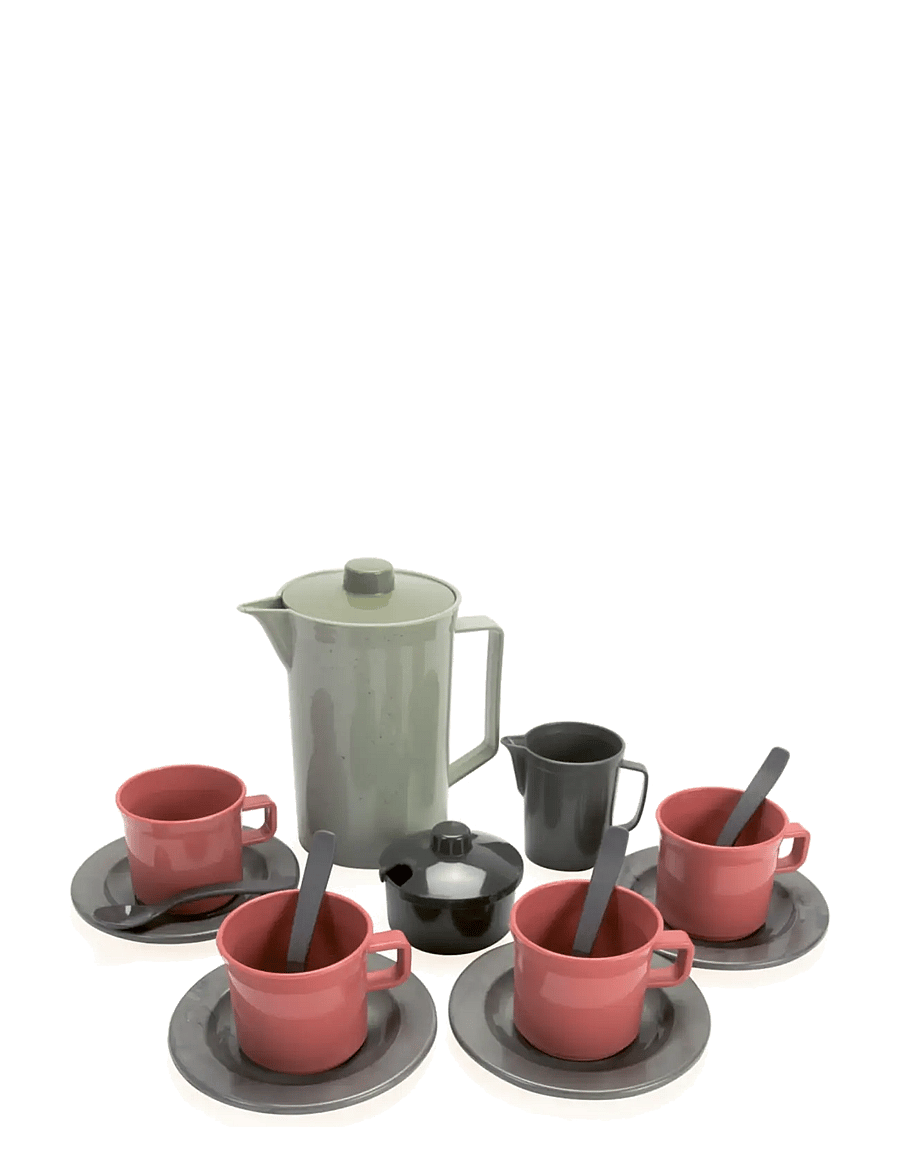 Dantoy - GREEN BEAN COFFEE SET IN NET 17 PCS - kaffesæt & tesæt - varying - 1