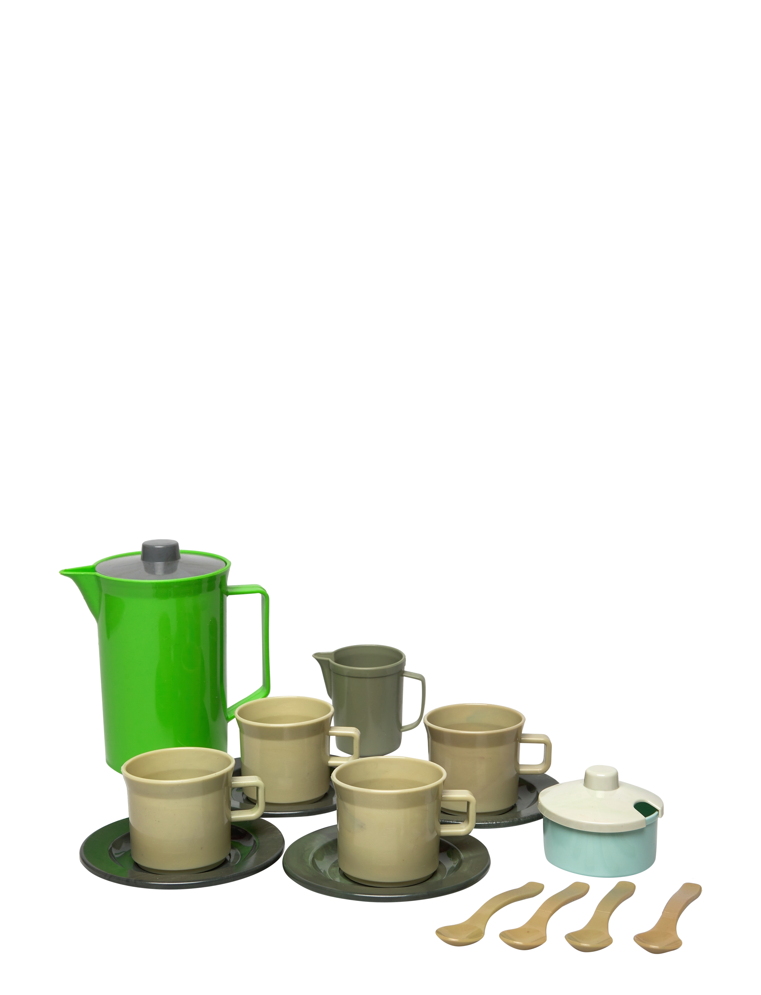 Dantoy - GREEN BEAN COFFEE SET IN NET 17 PCS - kavos & arbatos rinkiniai - varying - 1