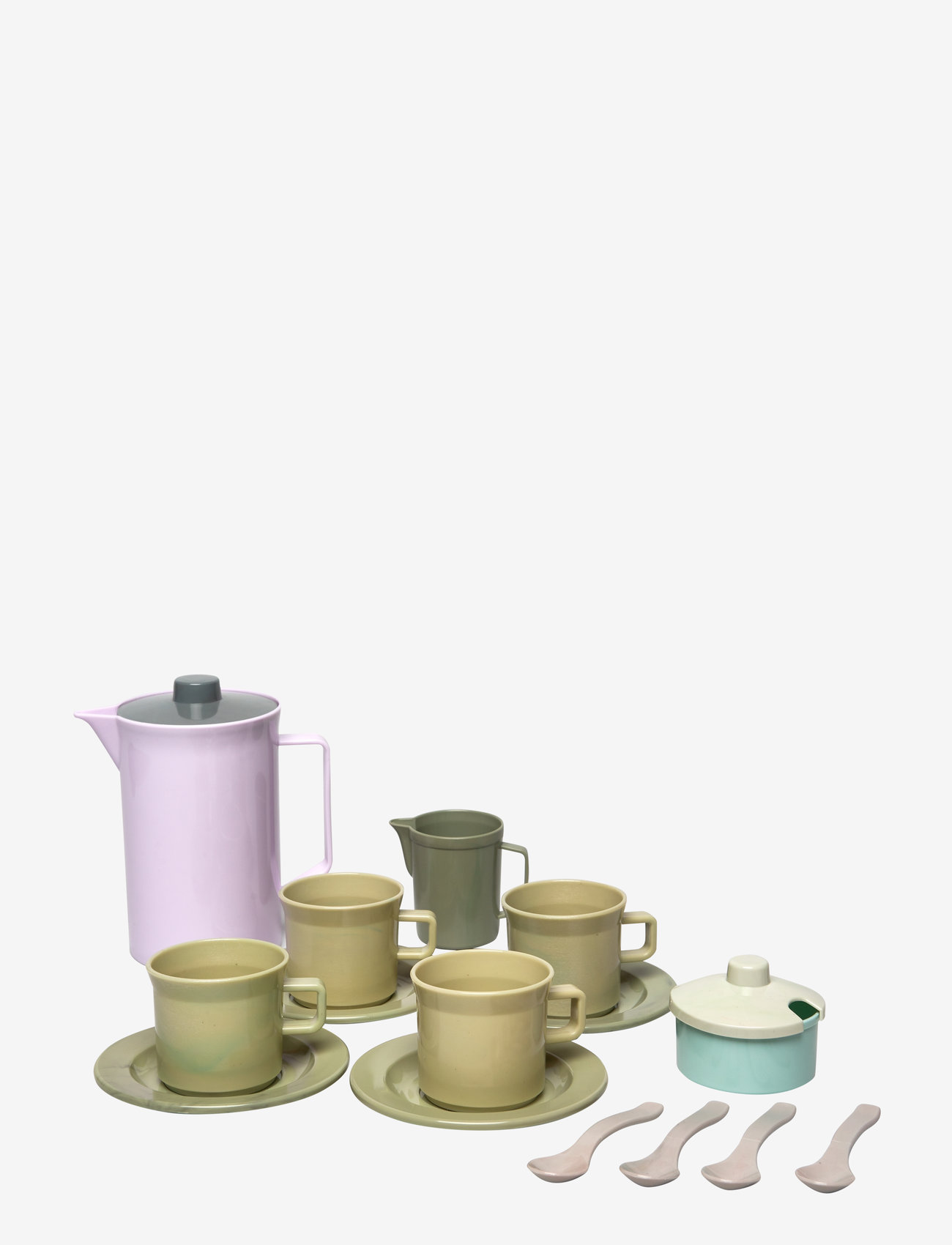 Dantoy - GREEN BEAN COFFEE SET IN NET 17 PCS - kaffesæt & tesæt - varying - 2