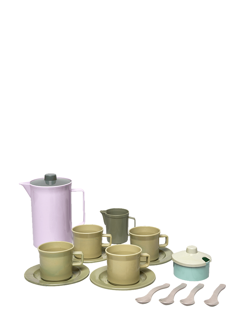 Dantoy - GREEN BEAN COFFEE SET IN NET 17 PCS - kaffe & teserviser - varying - 3