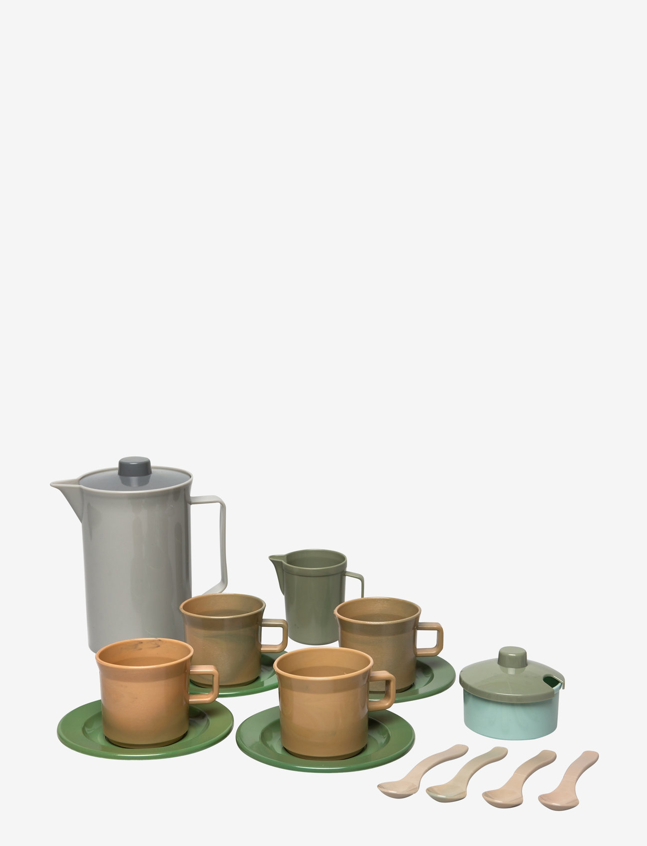 Dantoy - GREEN BEAN COFFEE SET IN NET 17 PCS - kaffesæt & tesæt - varying - 3