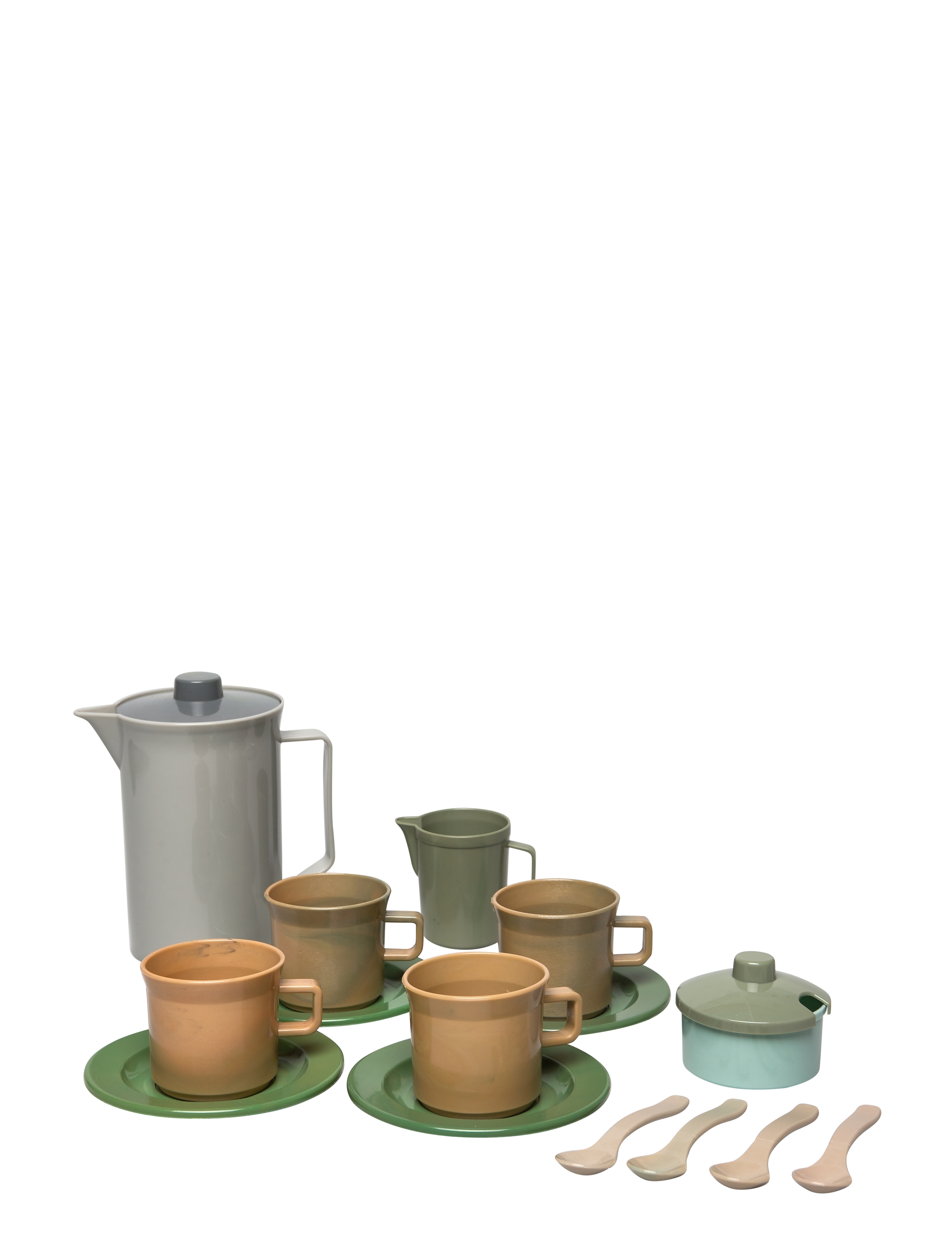 Dantoy - GREEN BEAN COFFEE SET IN NET 17 PCS - kavos & arbatos rinkiniai - varying - 3