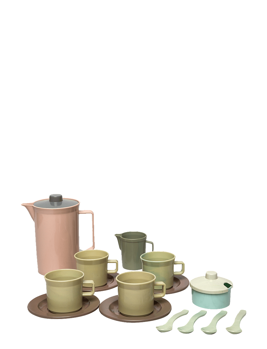Dantoy - GREEN BEAN COFFEE SET IN NET 17 PCS - kaffesæt & tesæt - varying - 5