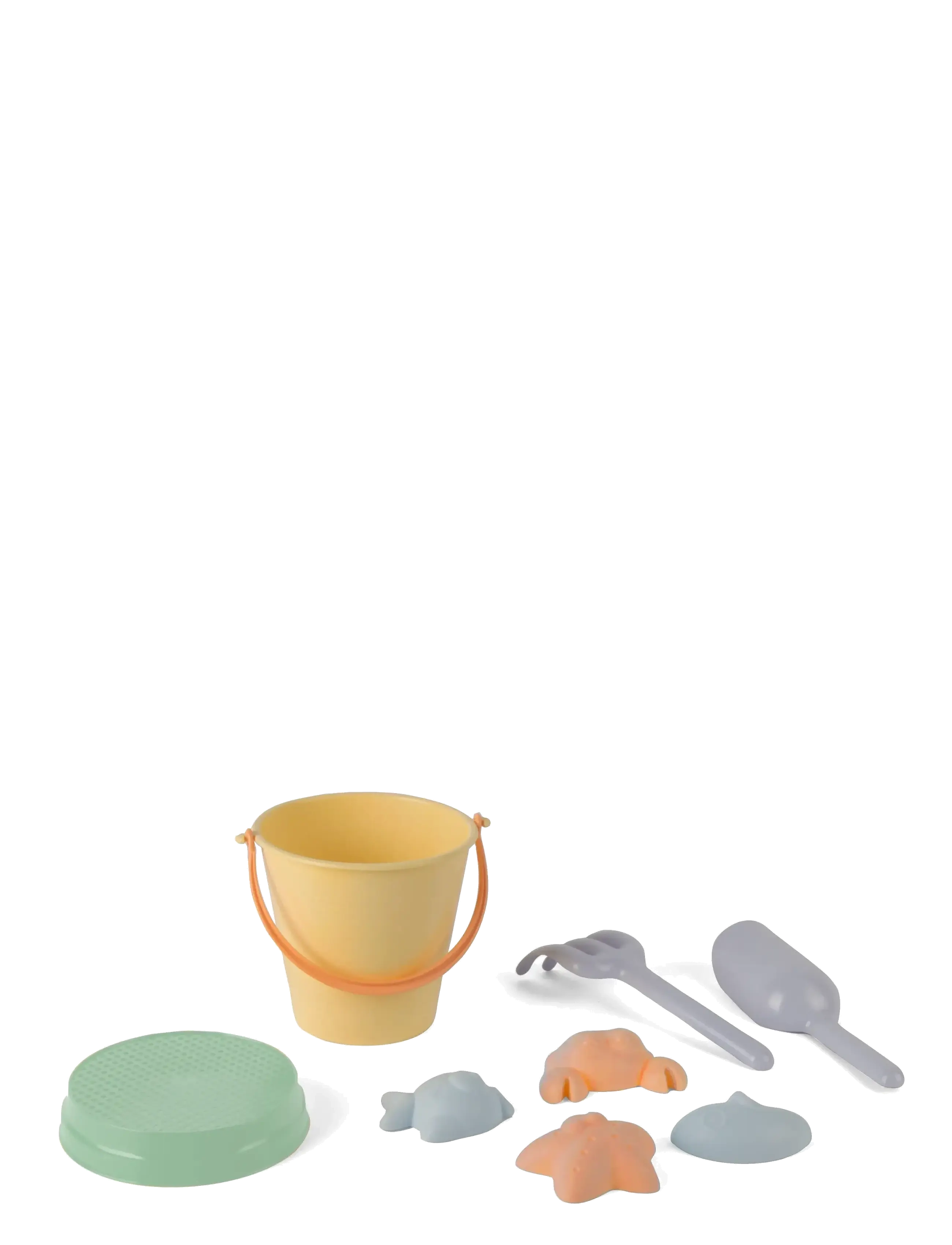 Dantoy PASTEL BUCKET SET - Julegave - GREEN, LIGHT PURPLE, LIGHT YELLOW, ORANGE, SUMMER BLUE / multi