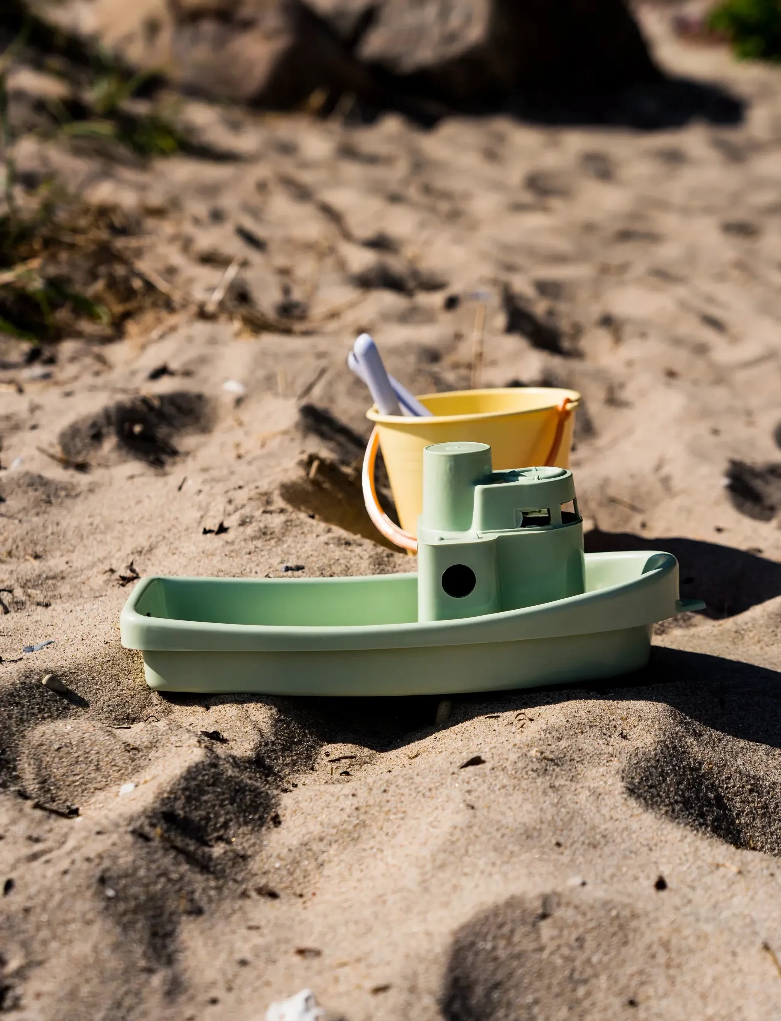 Dantoy Pastel Recycled Boat & Sandset 4 Pcs, One Size, Multi/patterned, Outdoor Legetøj > Sand Legetøj, Børn