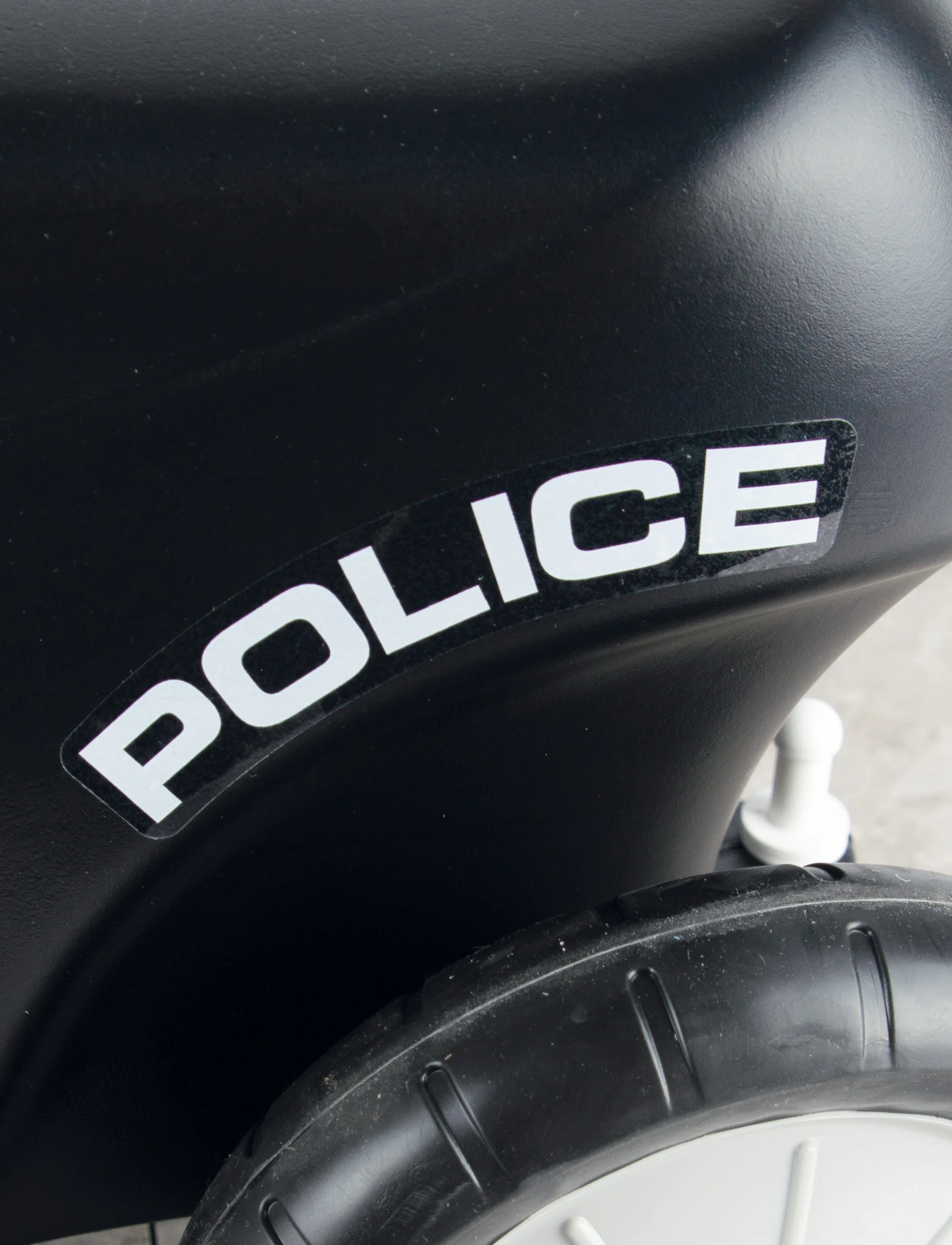 Dantoy - SCOOTER POLICE-RUBBER 3 WHEELS - fødselsdagsgaver - black - 4