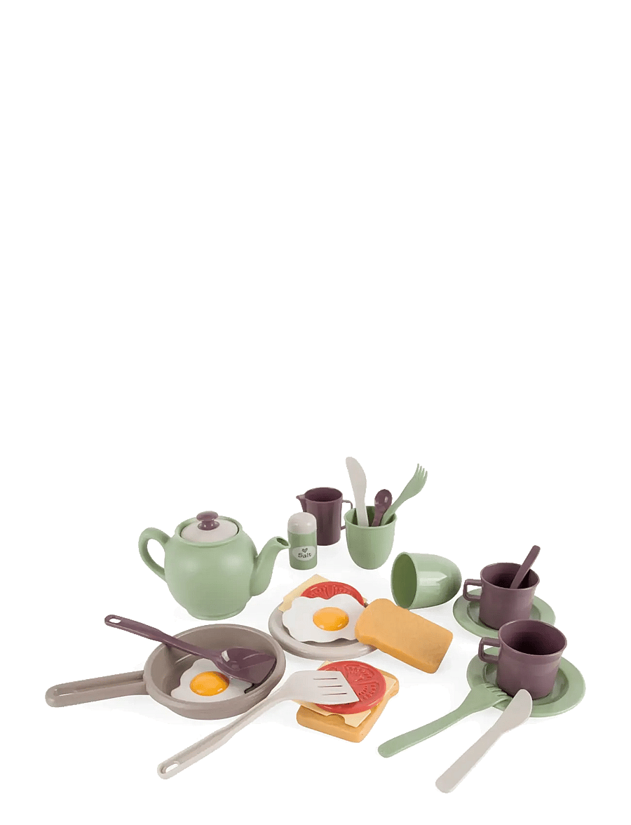 Dantoy - GREEN GARDEN BREAKFAST SET - tillbehör till leksakskök - blood orange, brown, eggplant, green, light gray warmgray, light orange, light yellow, warm gray, wh - 1