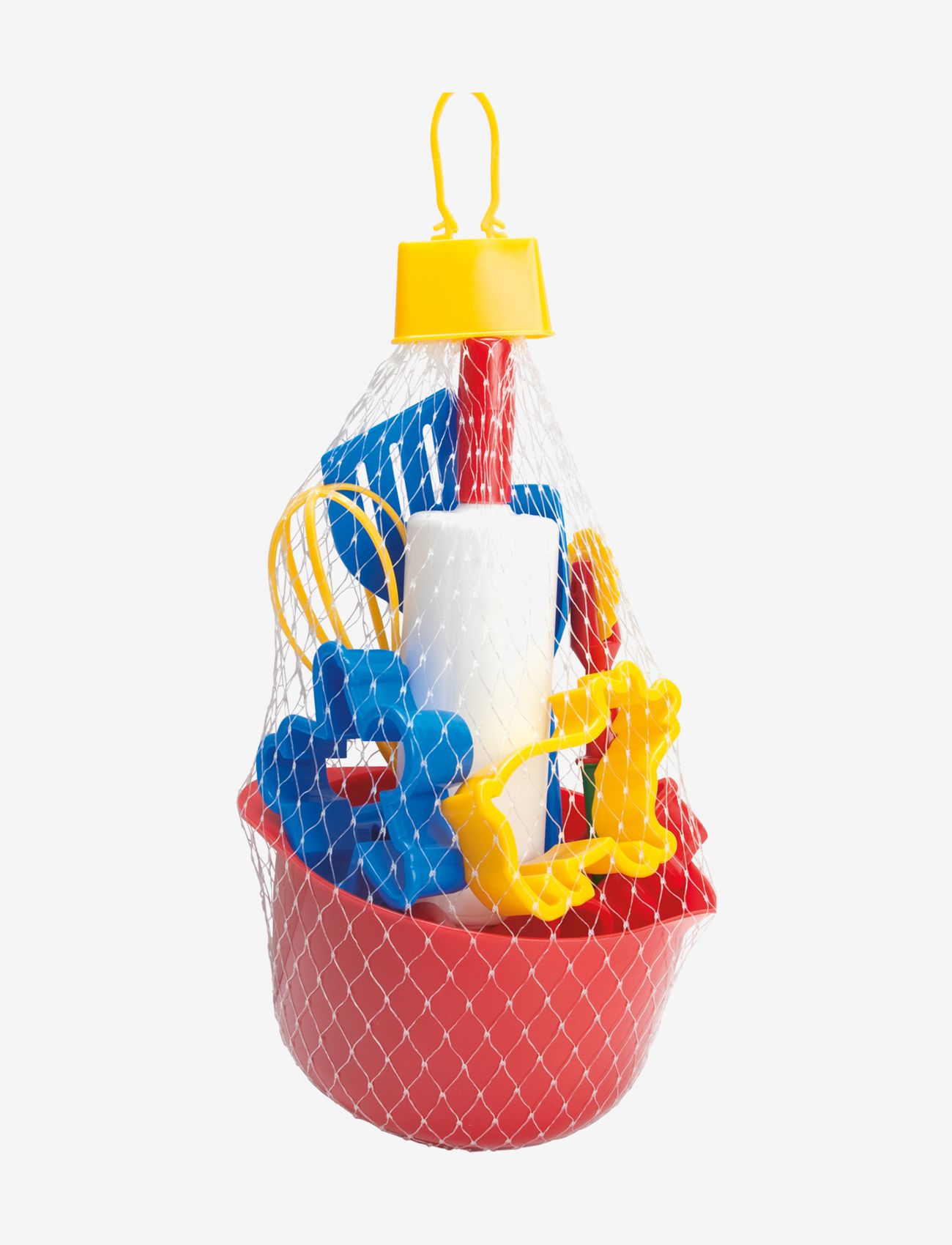 Dantoy - BAKING SET IN NET 12 PCS - tilbehør til legekøkkener - red, blue, yellow, white, green - 1