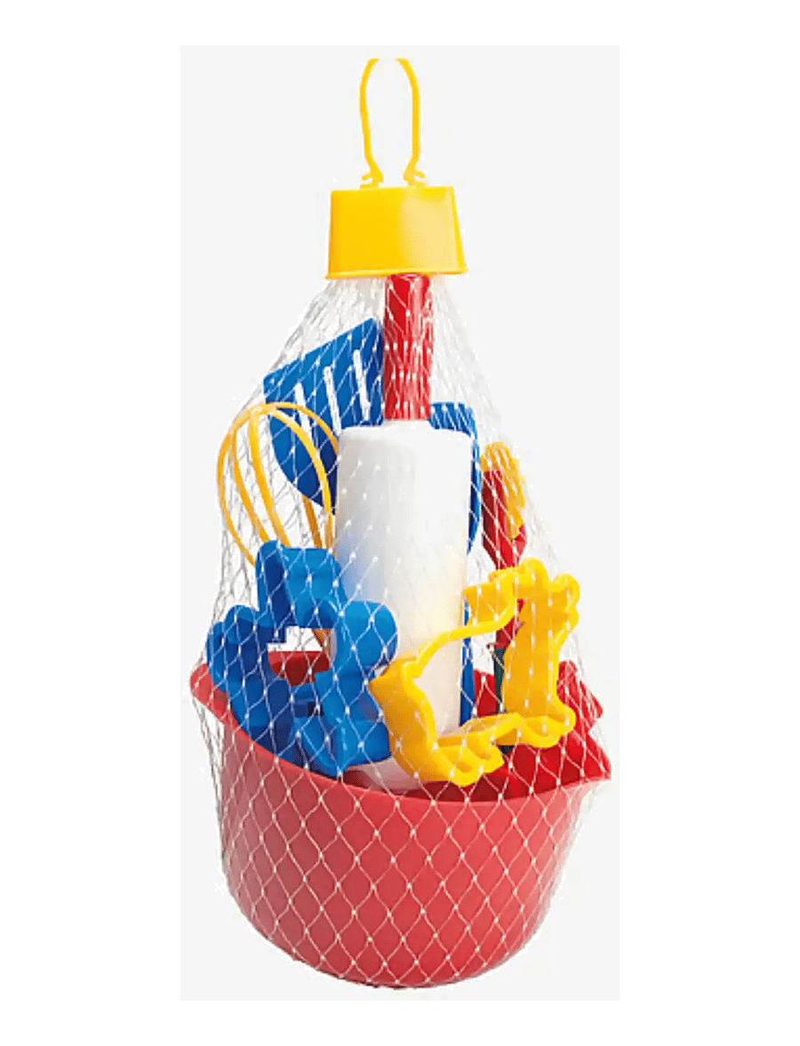 Dantoy - BAKING SET IN NET 12 PCS - tillbehör till leksakskök - red, blue, yellow, white, green - 2