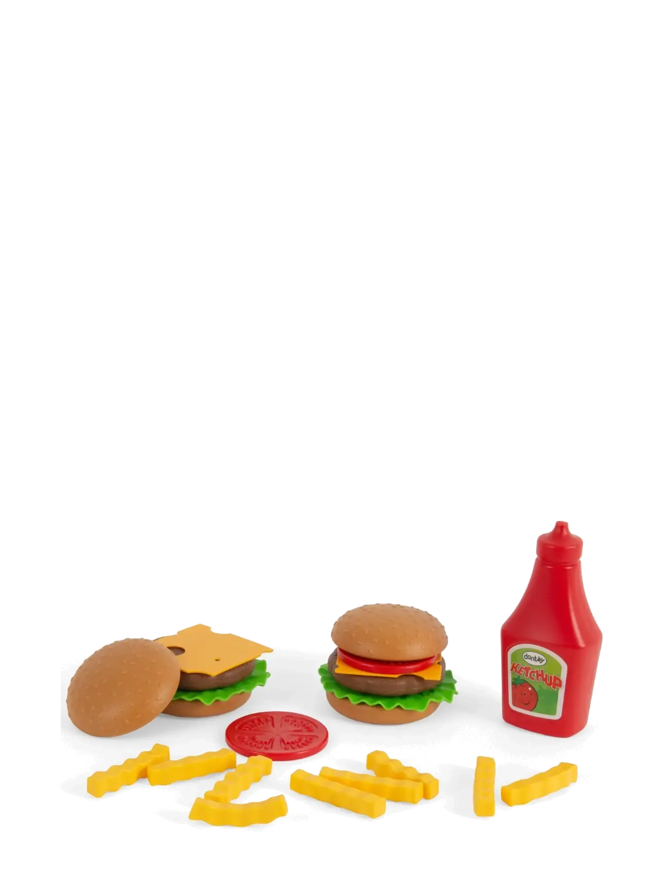 Dantoy - BURGER SET IN GIFT BOX - brown, green, light orange, red, yellow - 2