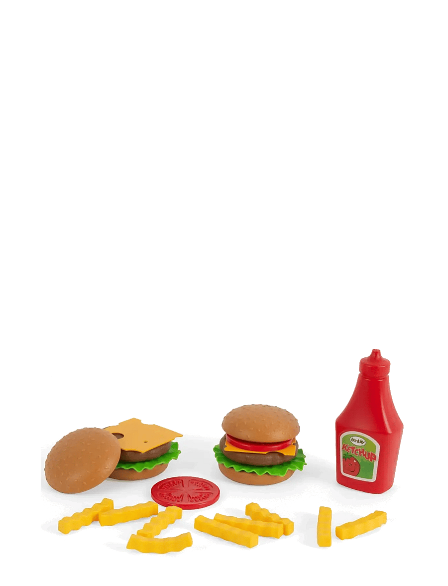 Dantoy - BURGER SET IN GIFT BOX - leksaksmat & leksakstårtor - brown, green, light orange, red, yellow - 1