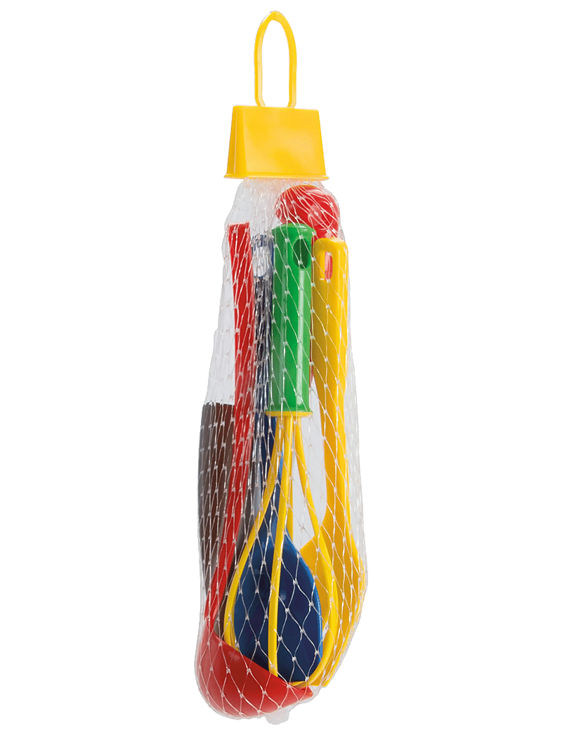 Dantoy - CLASSIC KITCHEN UTENSILS - leikfangaeldhús aukahlutir - blue, green, red, silver, yellow - 1