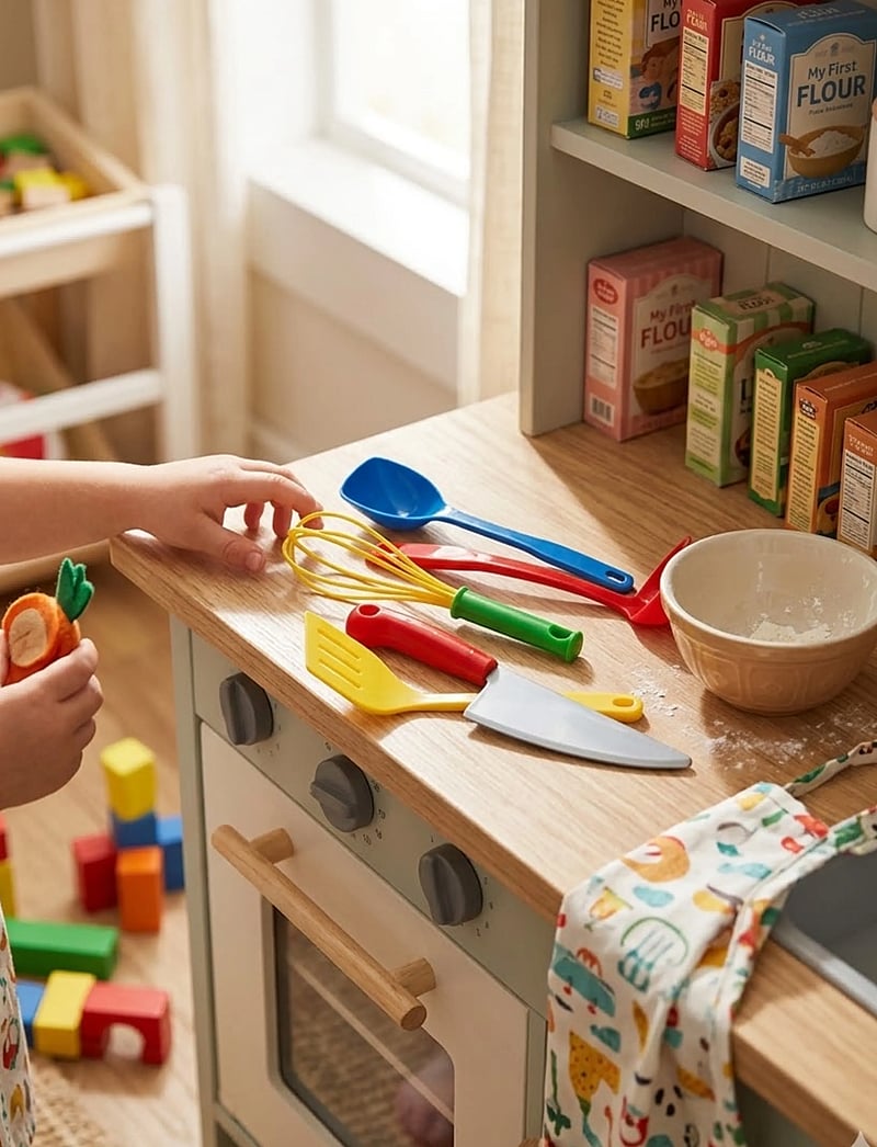 Dantoy - CLASSIC KITCHEN UTENSILS - leikfangaeldhús aukahlutir - blue, green, red, silver, yellow - 3