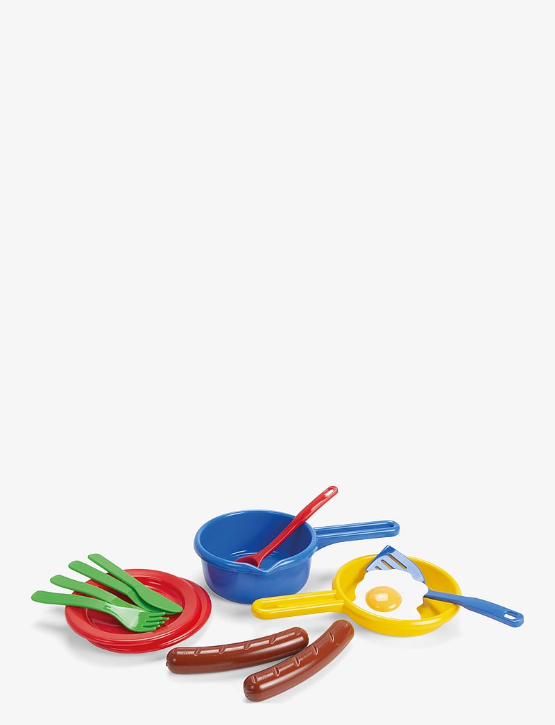 Dantoy - SAUSAGE SET IN NET 13 PC - leikfangamatur & kökur - red, blue, green, yellow, white, brown - 1